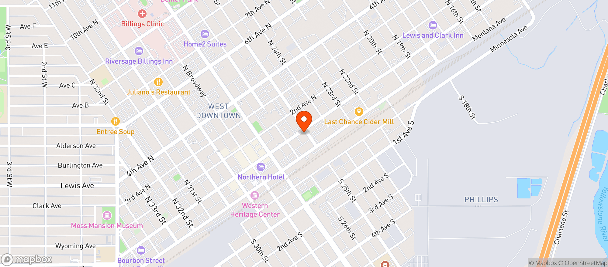 Map showing The Pub Station