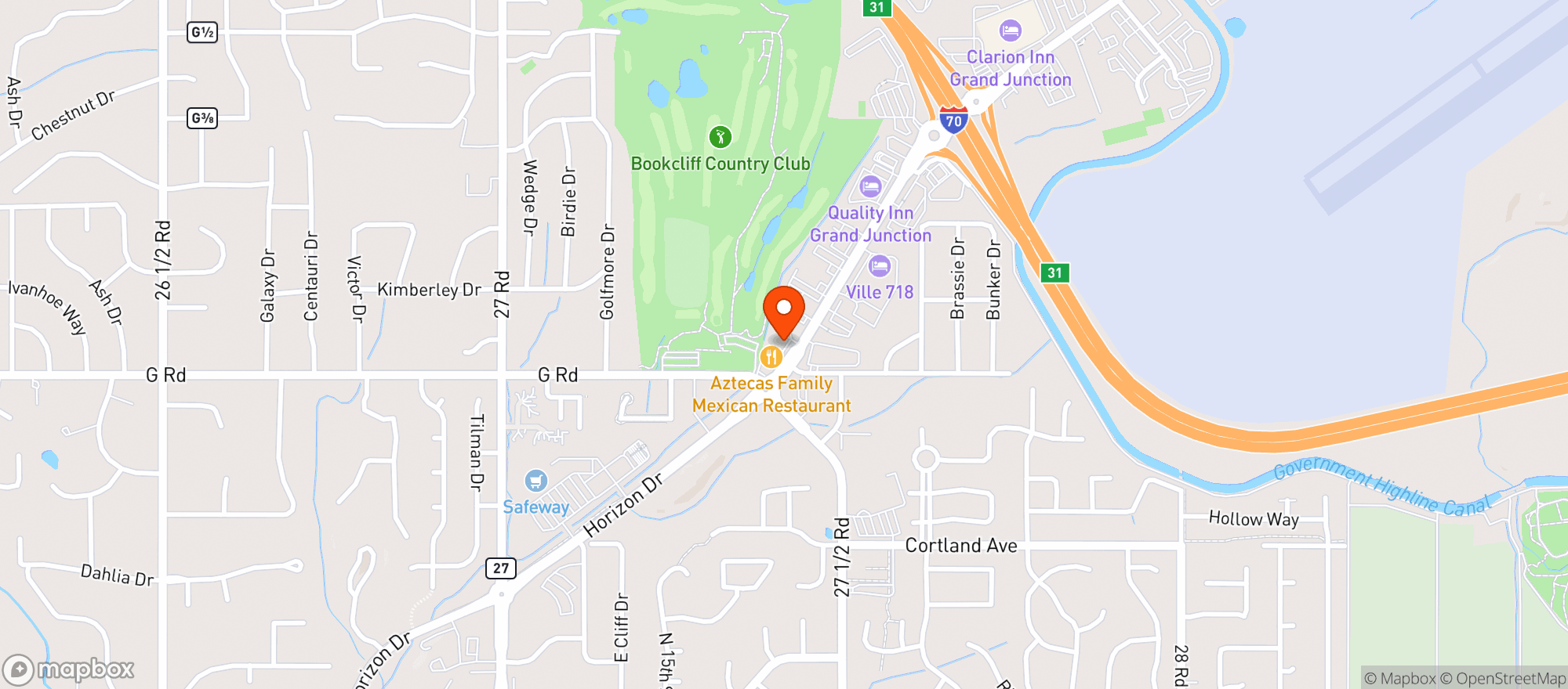 Map showing Enzos Pizzeria & Italian Cafe