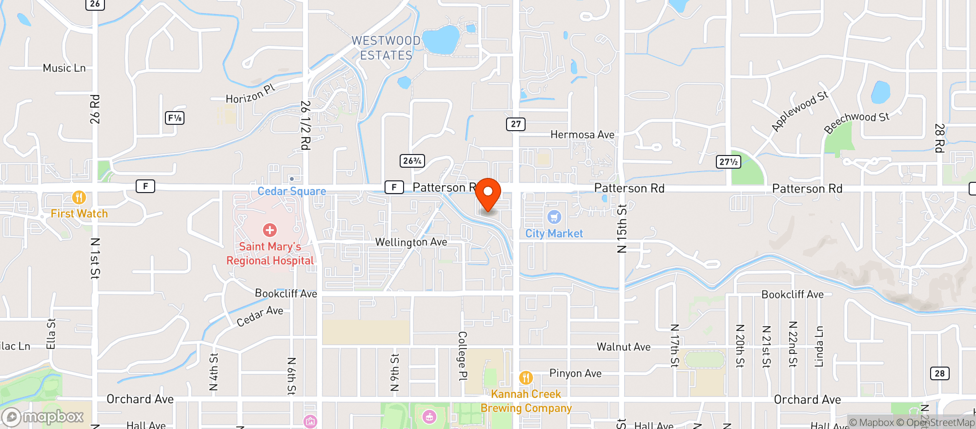 Map showing Full Monty Liquors