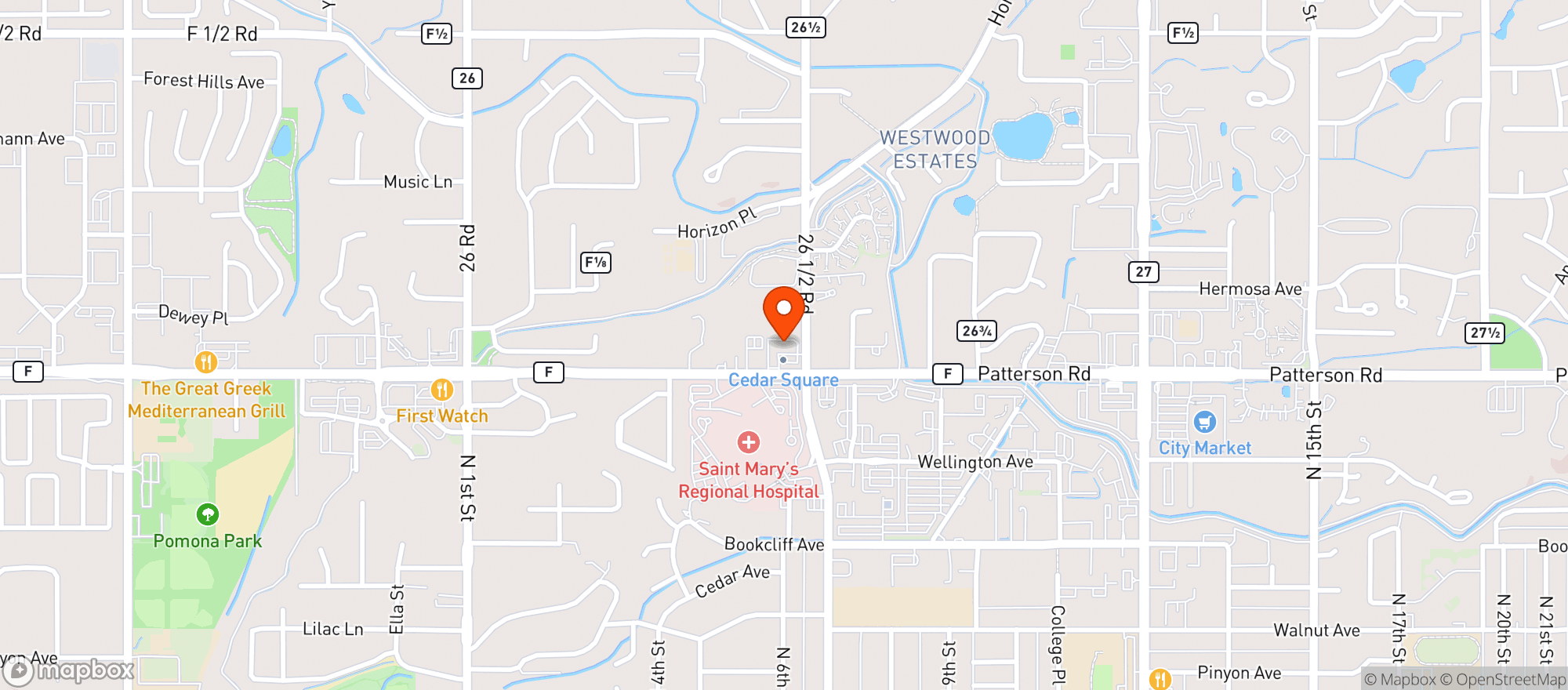 Map showing Lucky Me Liquor