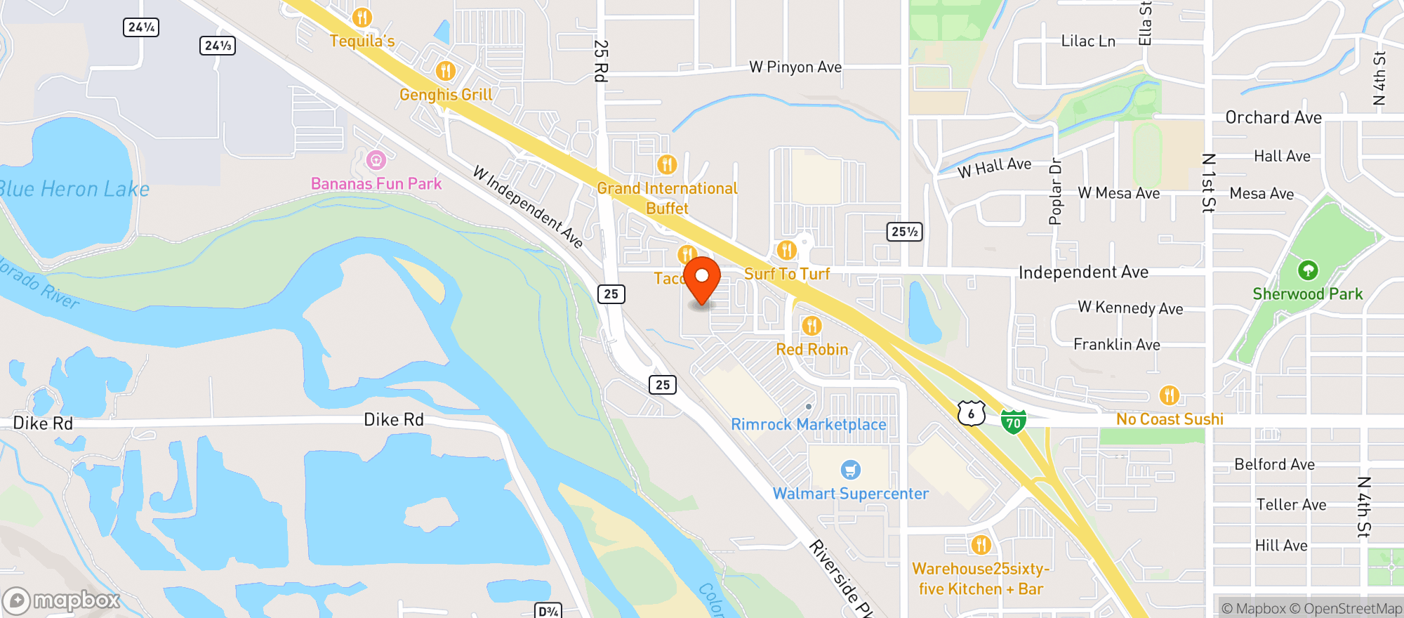 Map showing Sprouts Farmers Market