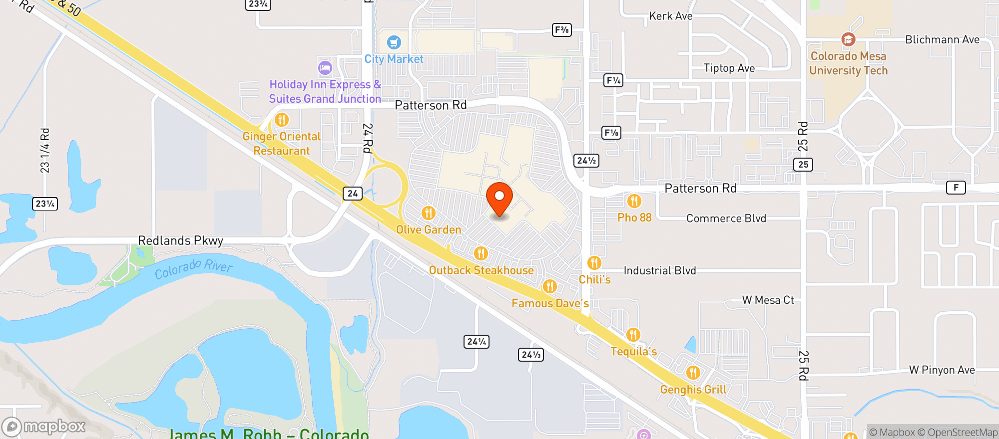 Map showing Target