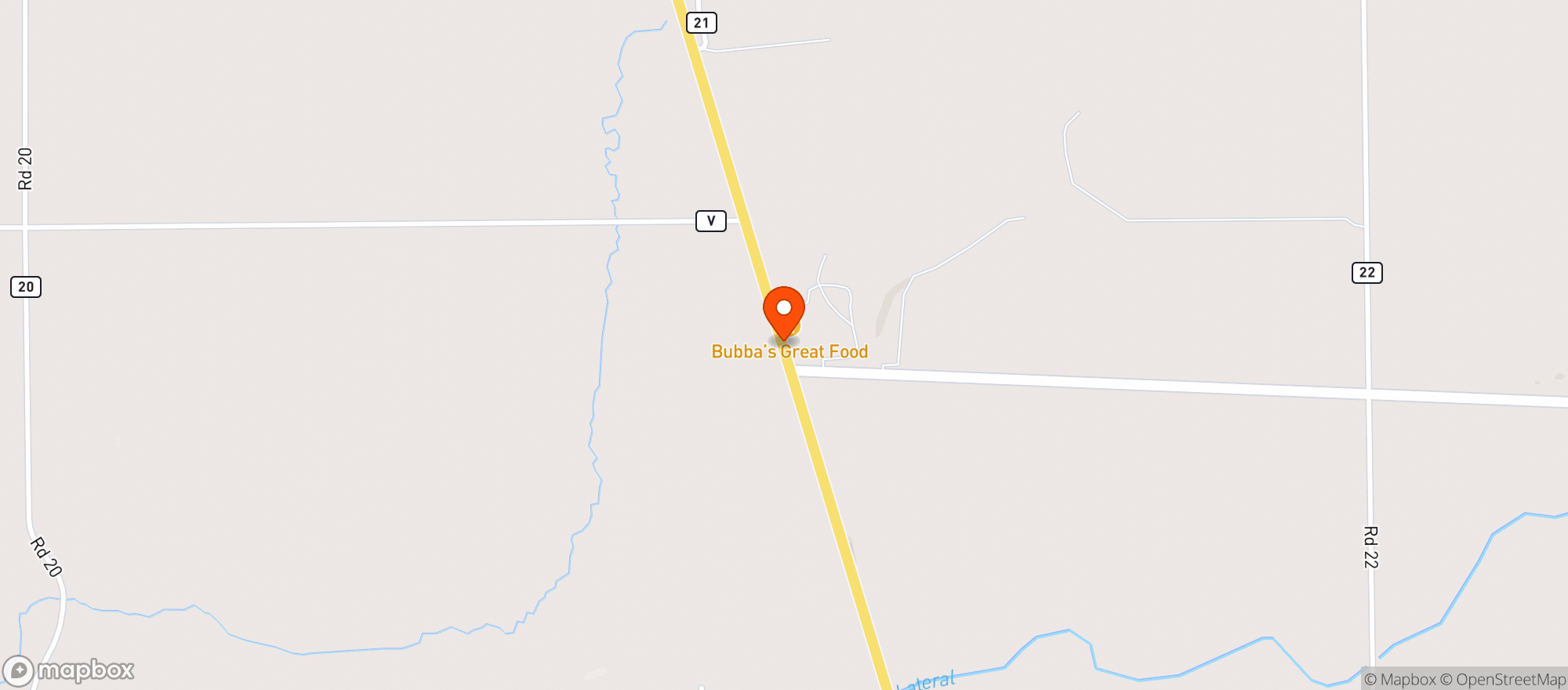 Map showing Booze Stop