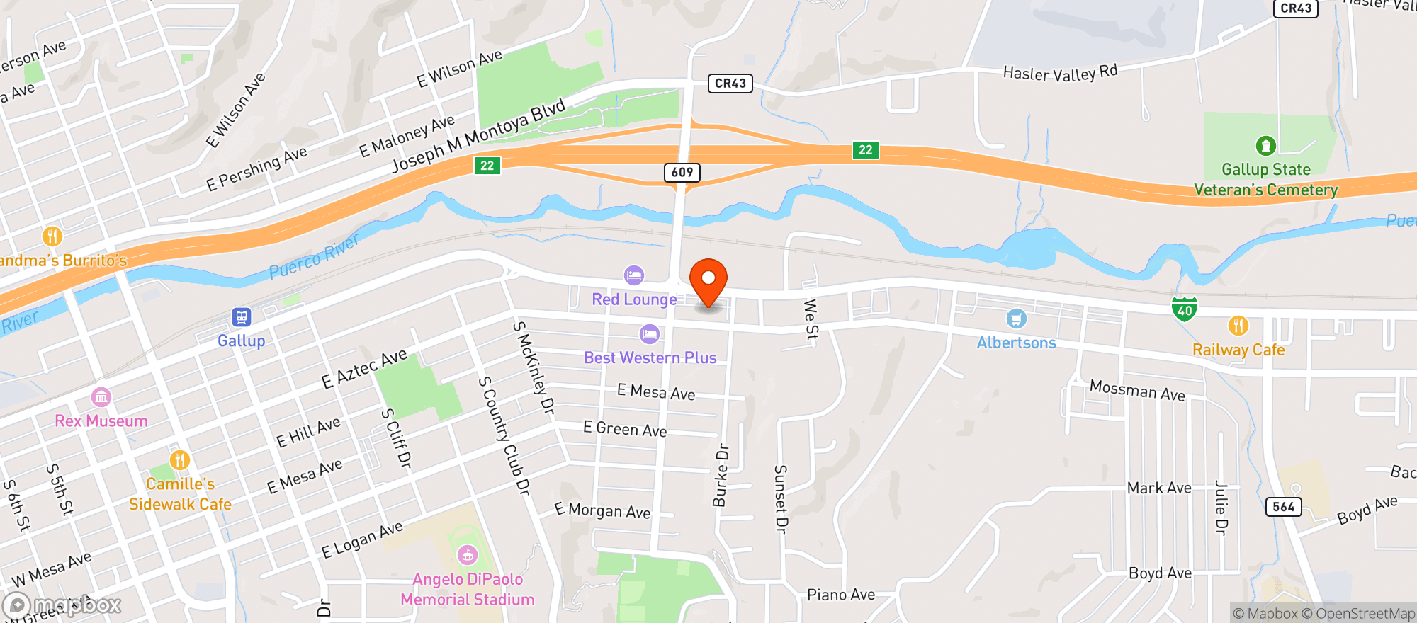 Map showing Lowes