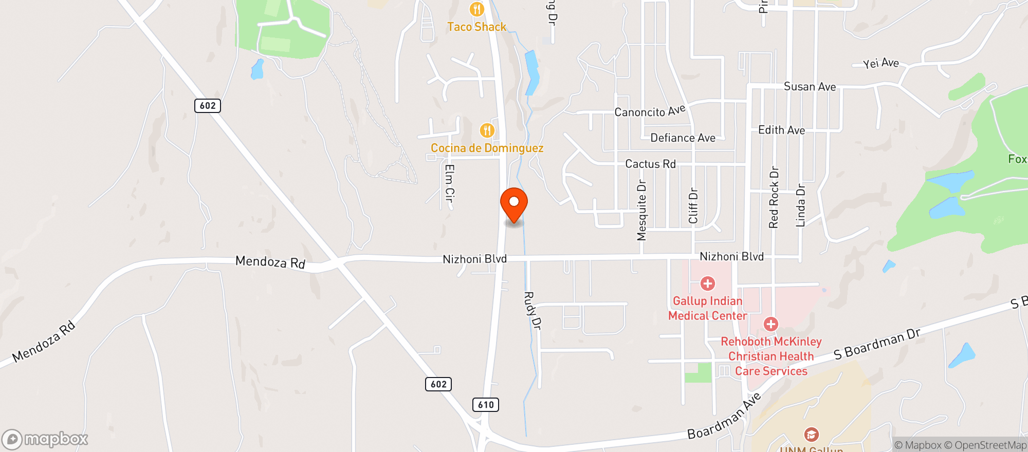 Map showing Rocket Liquors