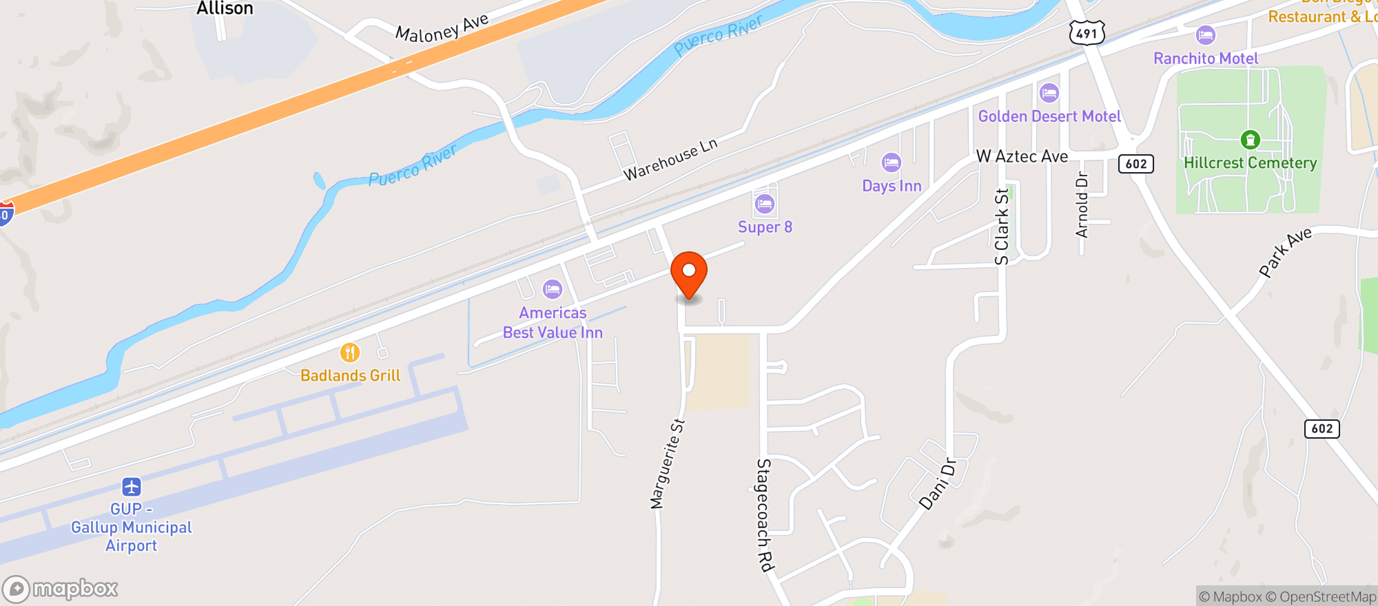 Map showing Lowes #23
