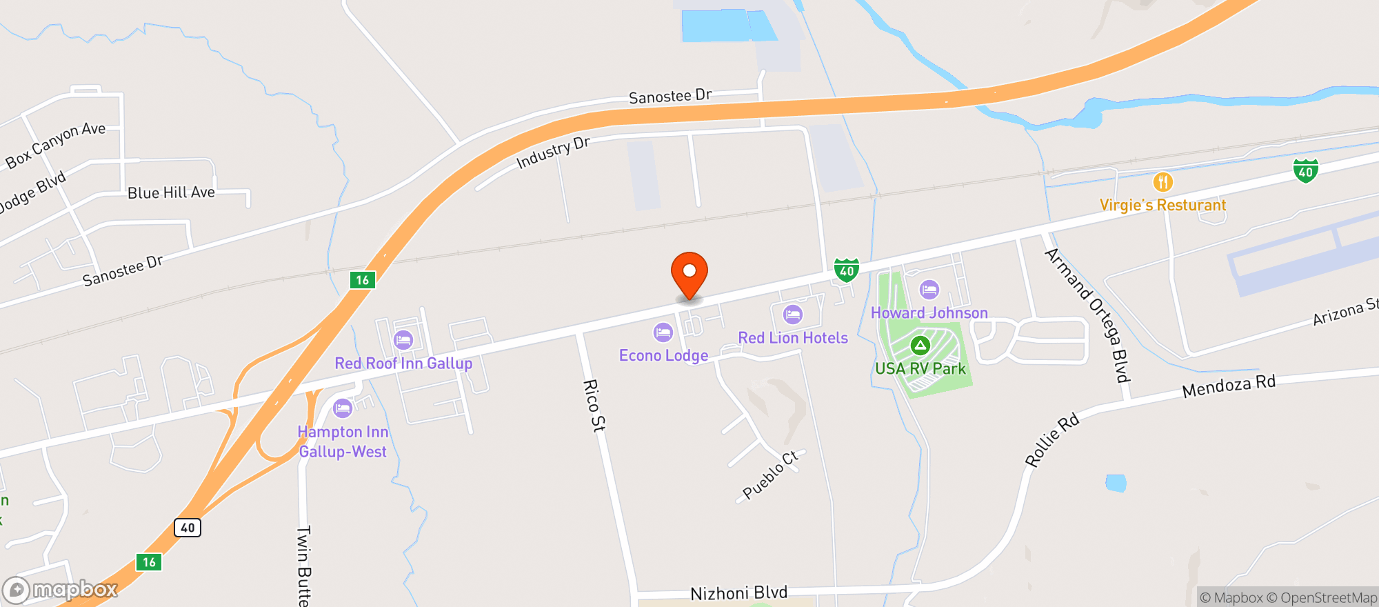 Map showing Paramount Liquor