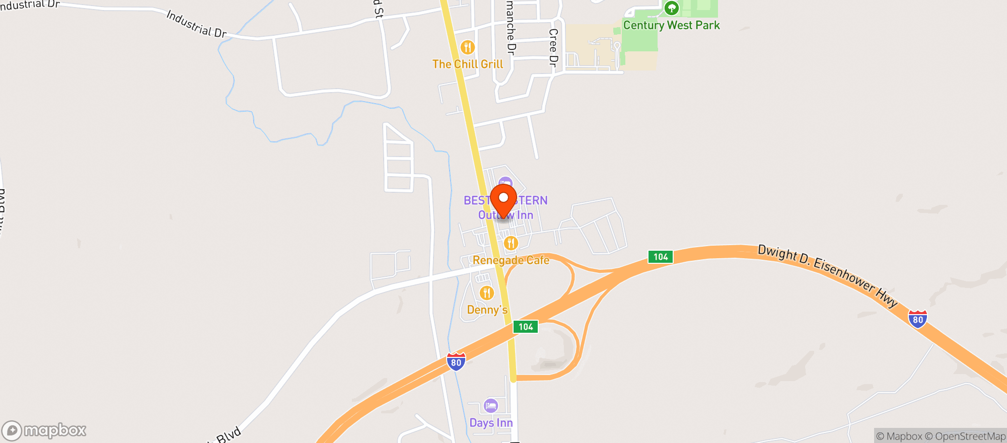 Map showing Sunmart #586