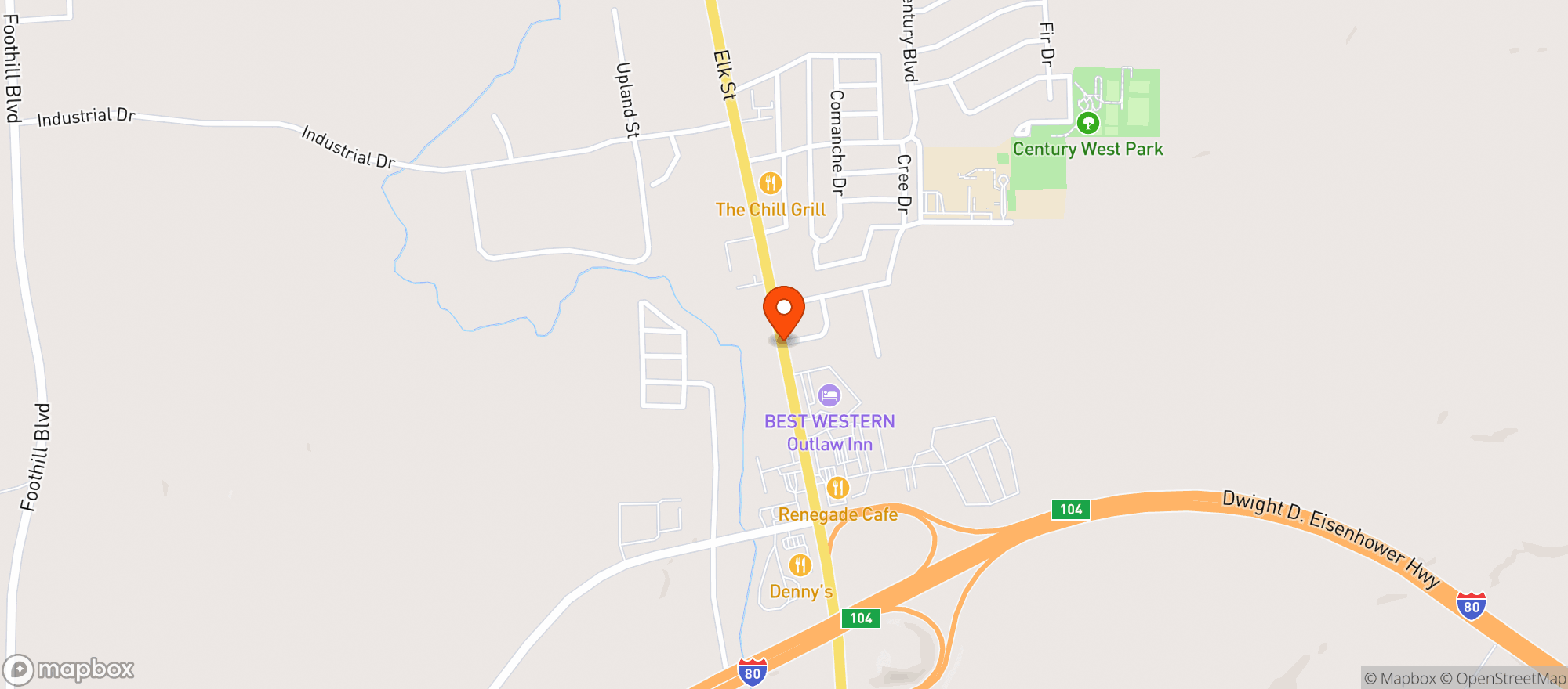 Map showing Alta Convenience