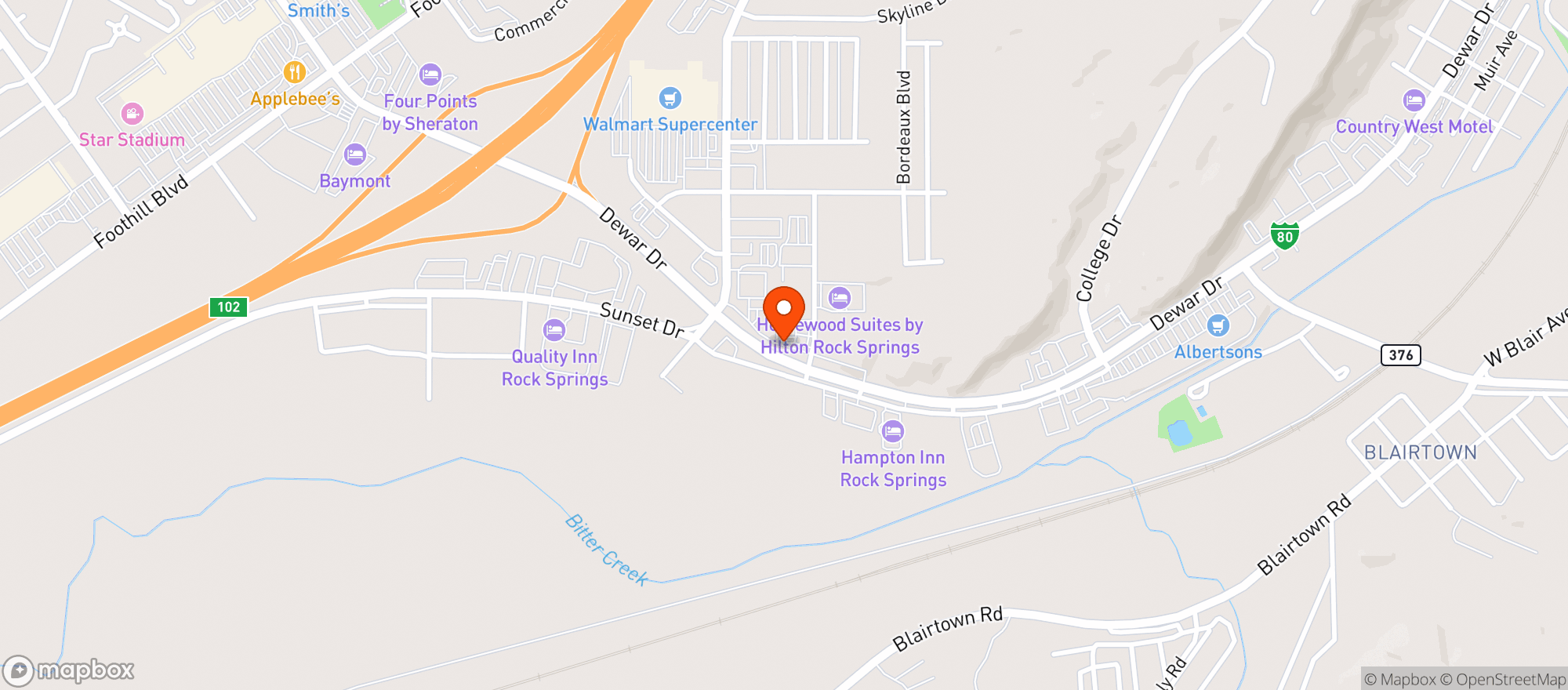 Map showing Gateway Liquors