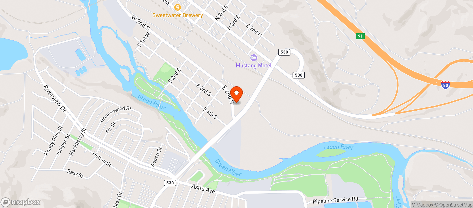 Map showing Maverik Country Store #345