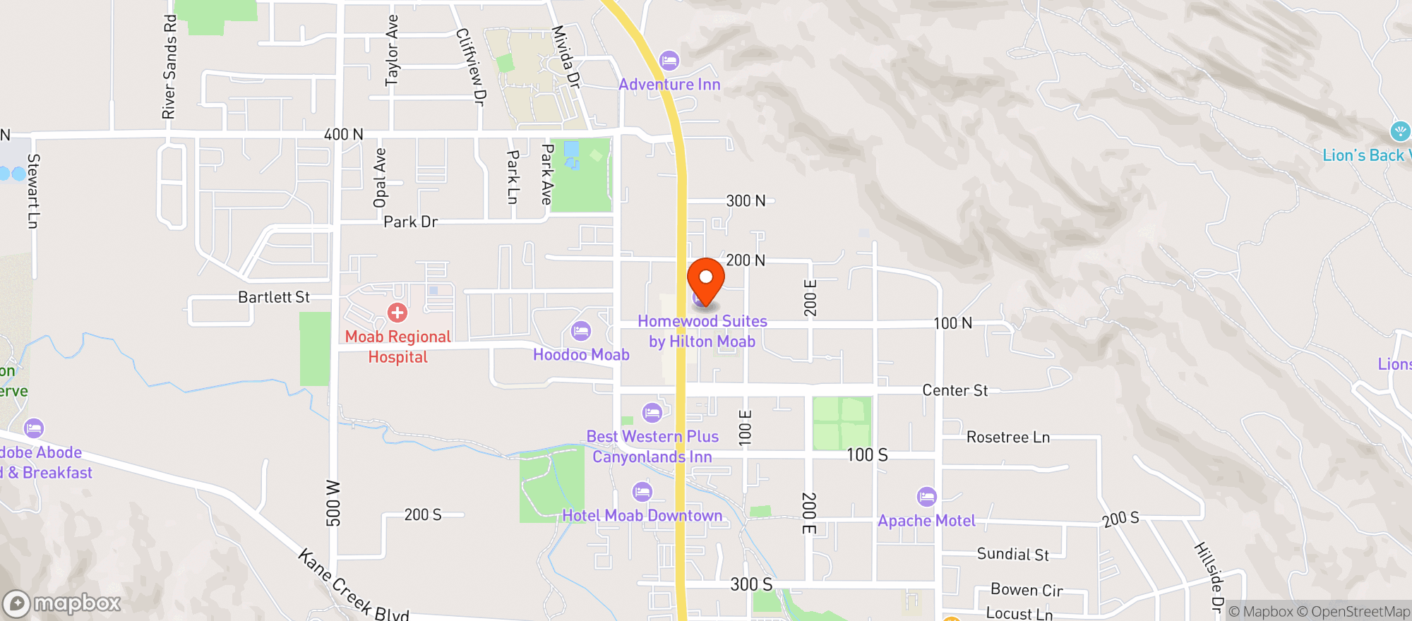 Map showing Moonflower Coop