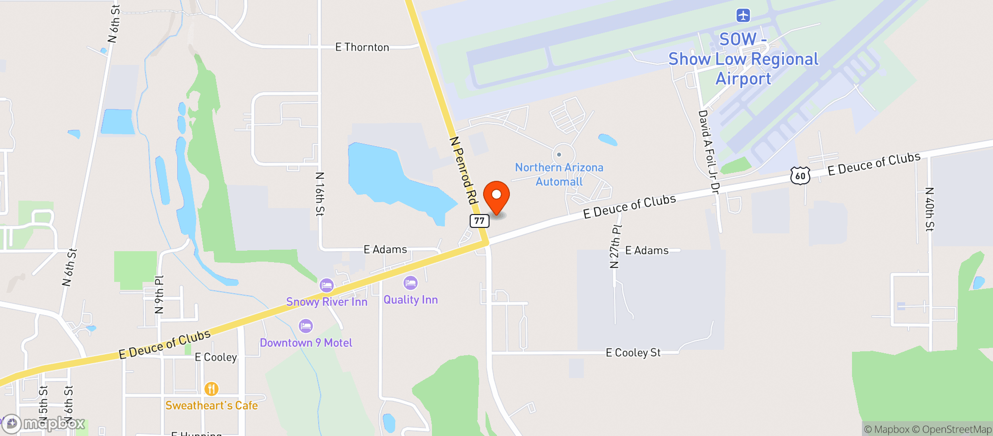 Map showing Maverik Country Store #388