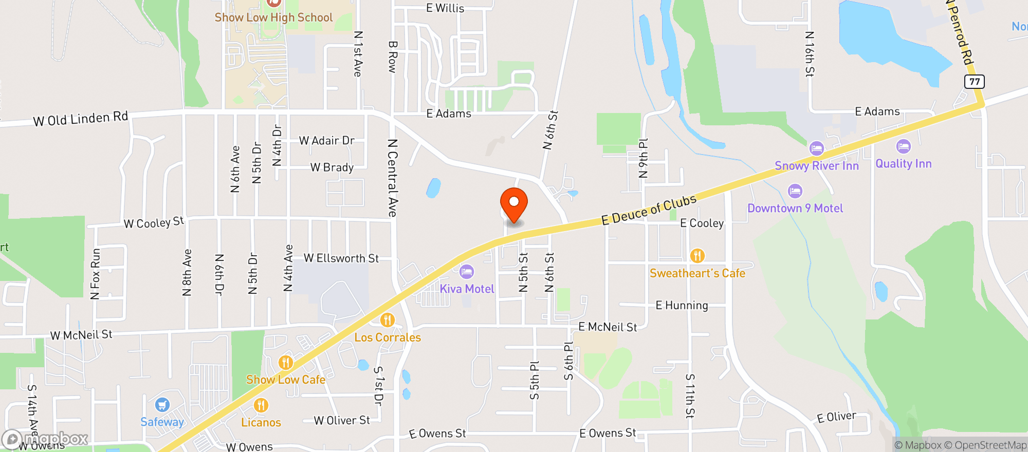 Map showing Black Jax Market