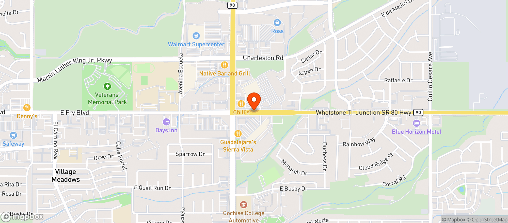 Map showing Target