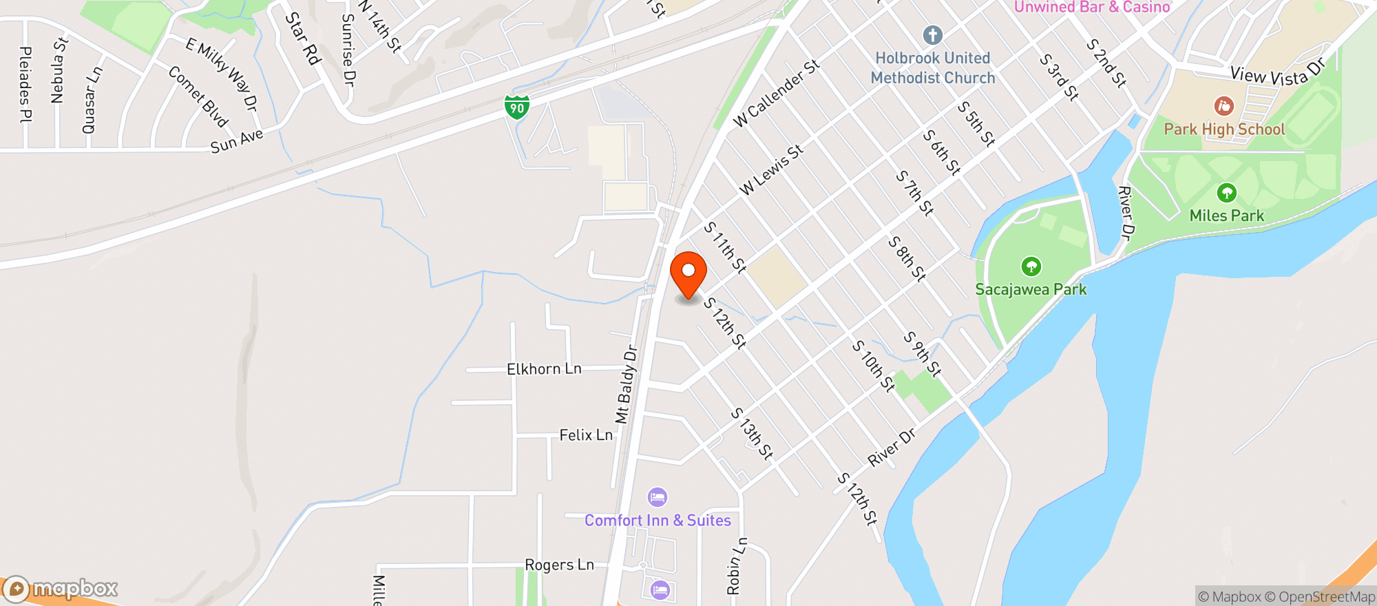 Map showing T And C Foods Livingston