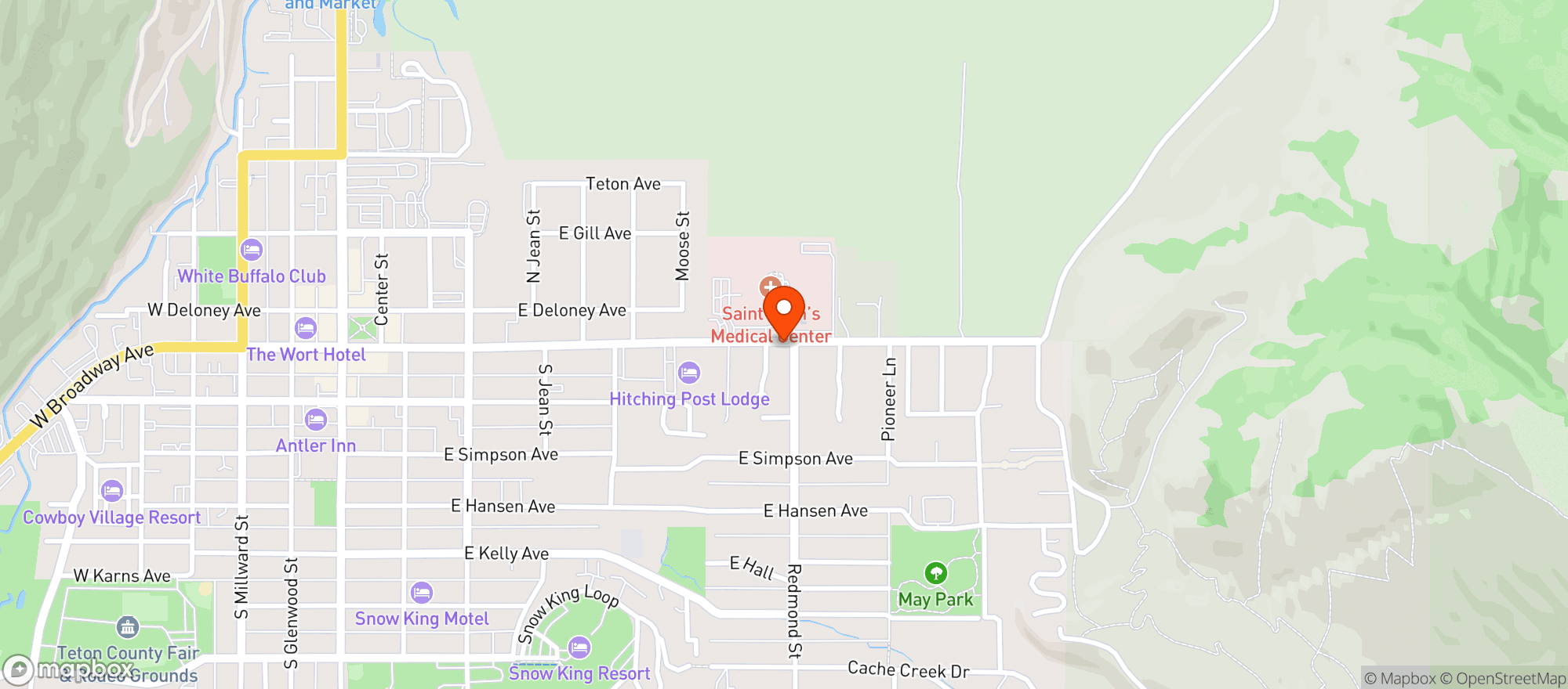 Map showing Buds Eastside Liquor