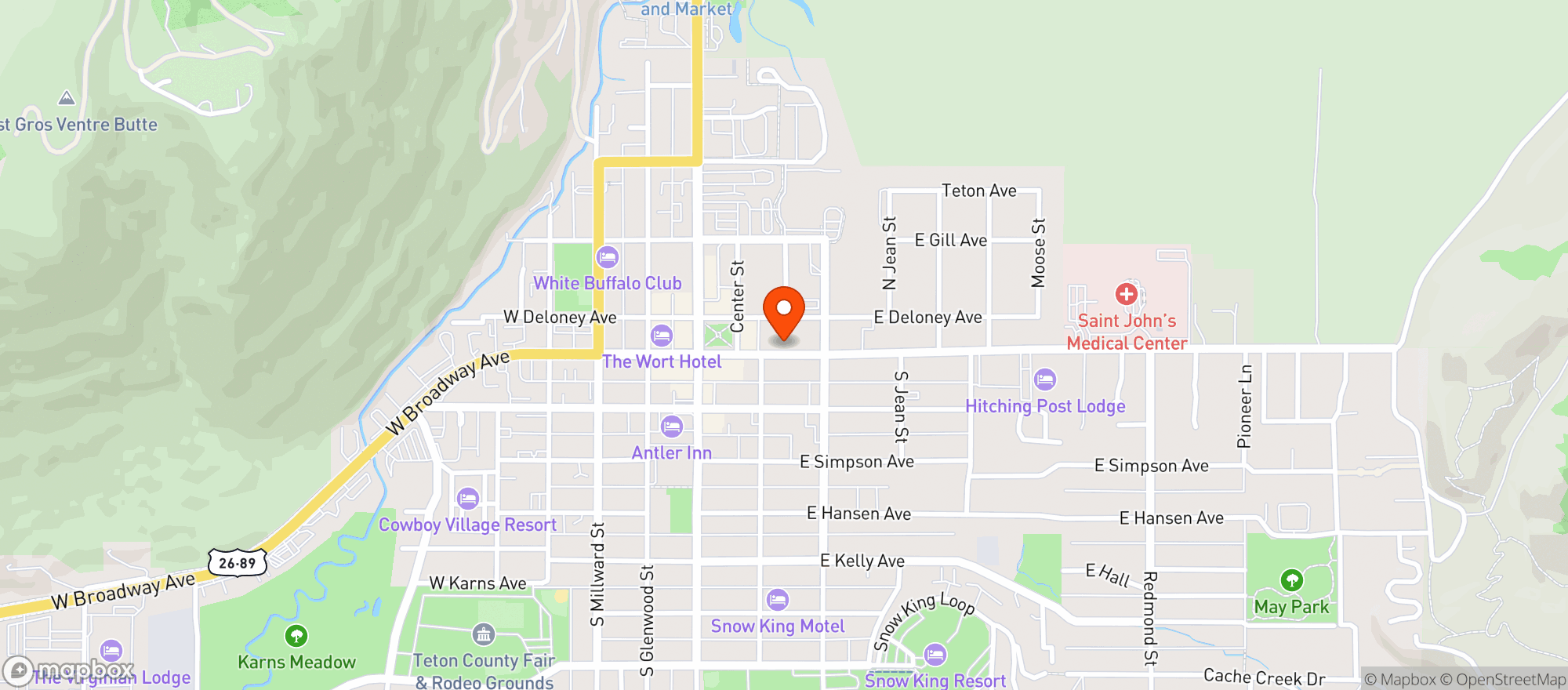 Map showing Persephone Bakery