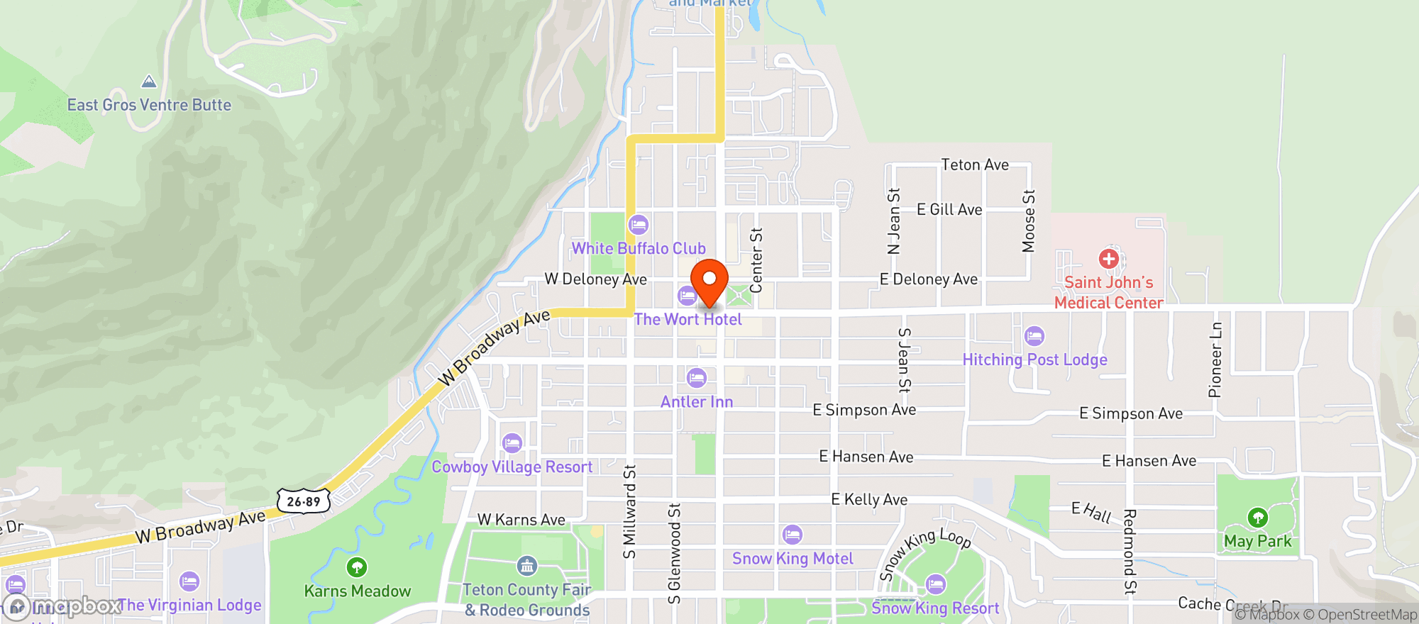Map showing Yeah Buddy Pizza