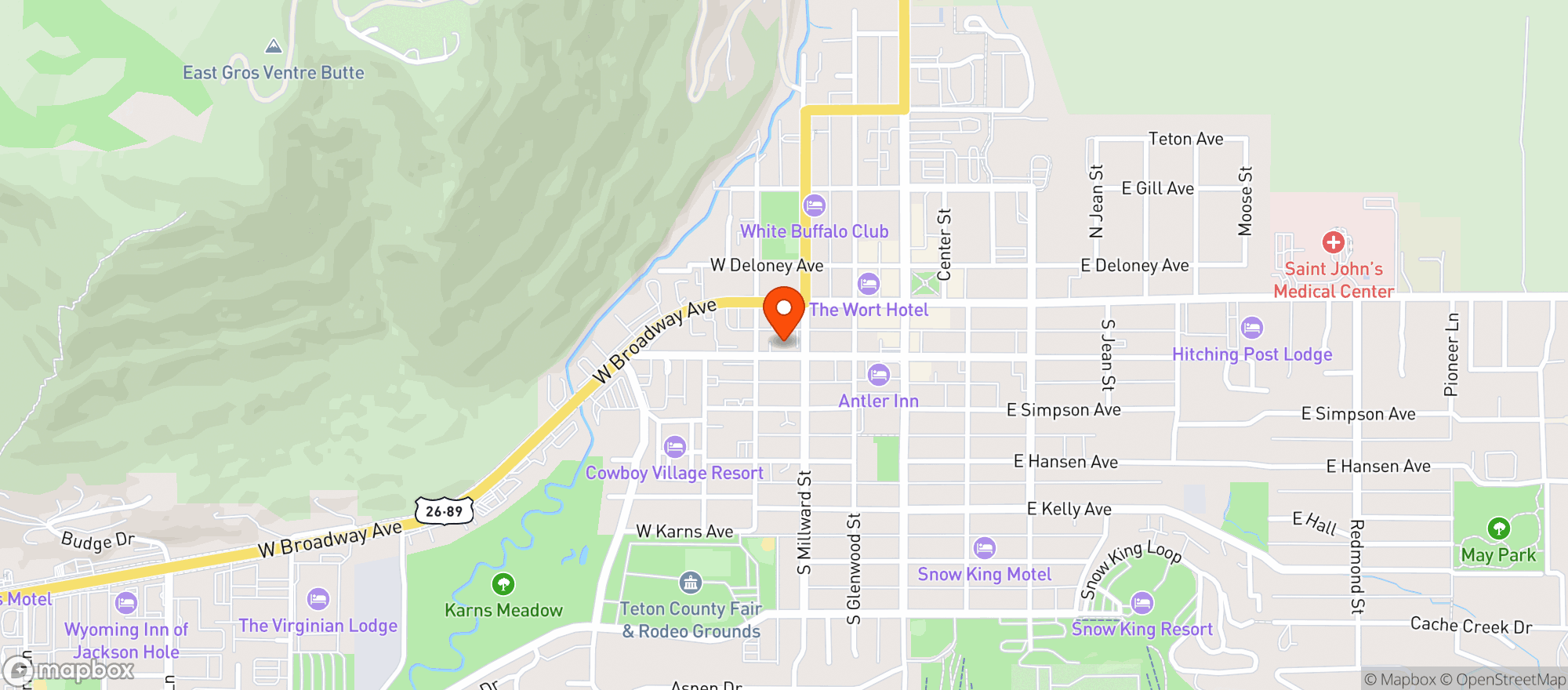 Map showing Everest Momo Shack