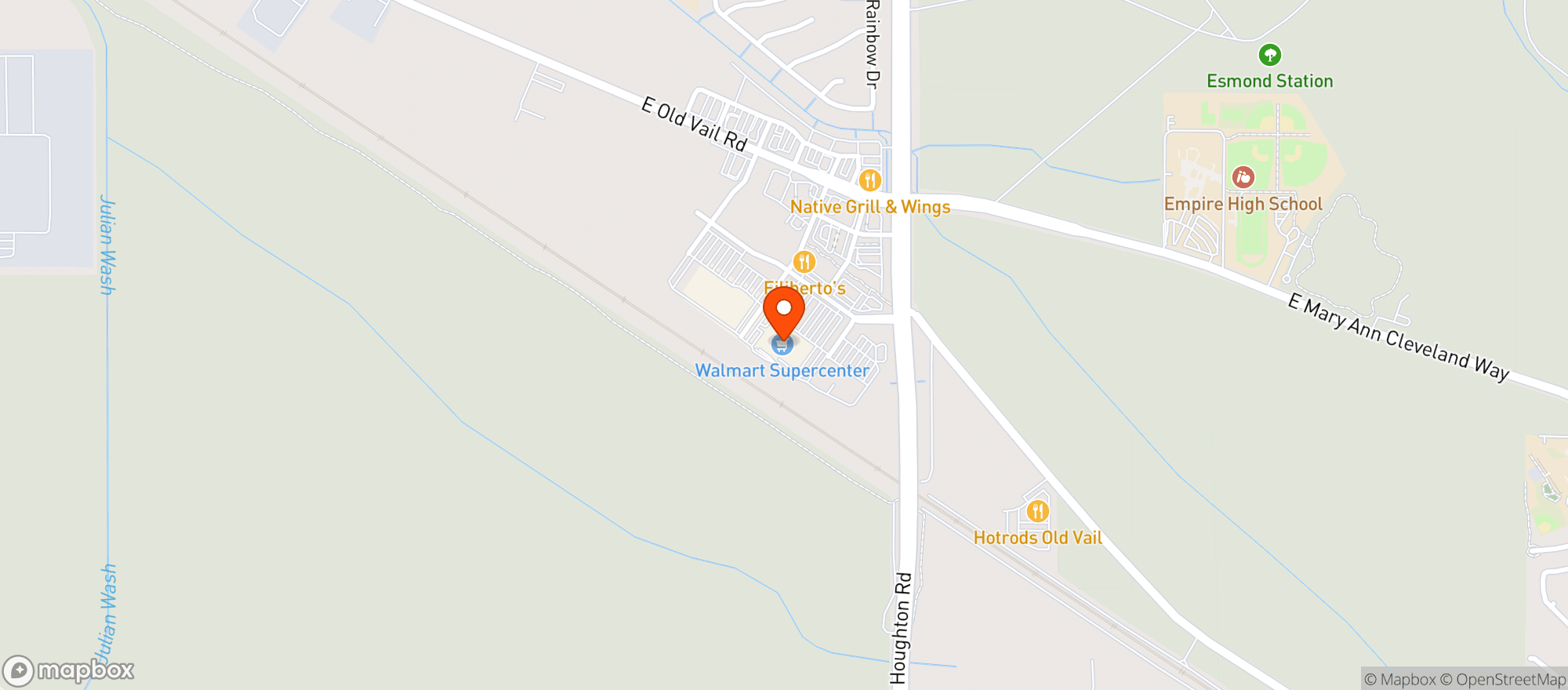 Map showing Walmart Supercenter