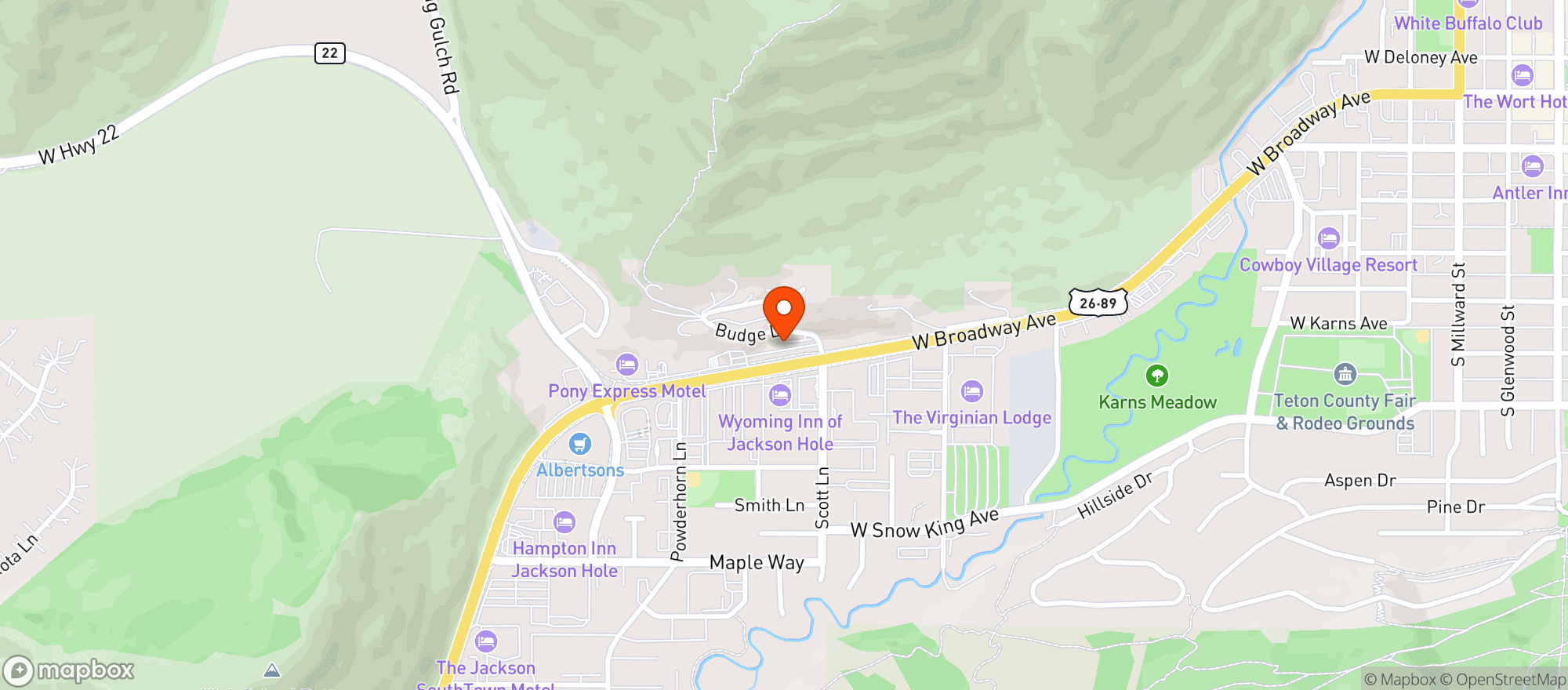 Map showing Noodle Kitchen