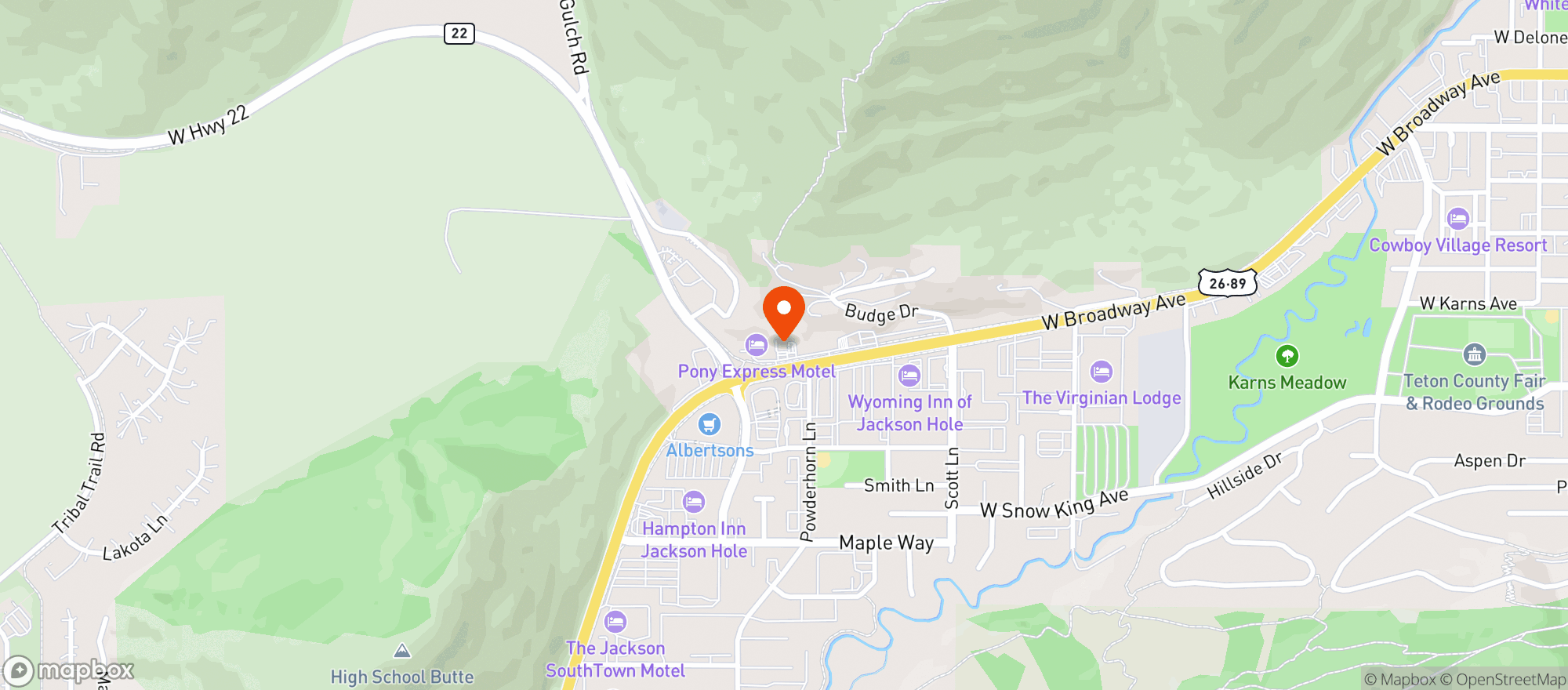 Map showing Kjs Super Stores #80231