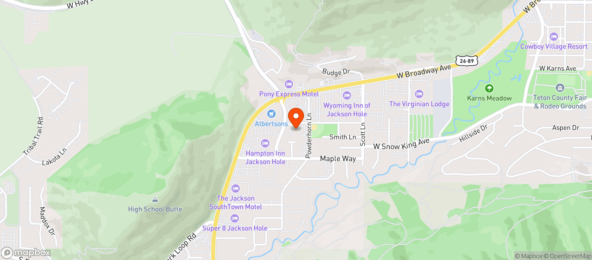 Map showing Picas