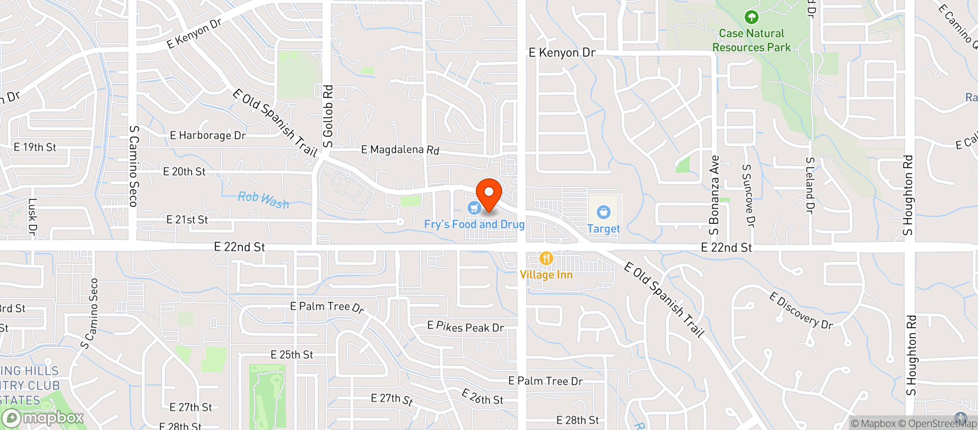 Map showing Fry's Food and Drug