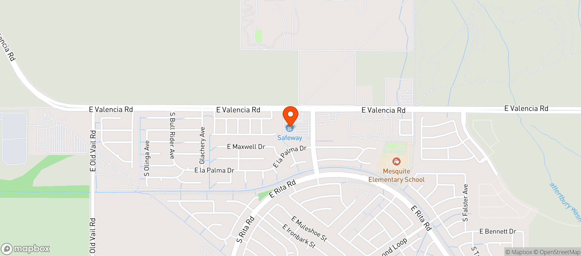 Map showing Safeway #1986