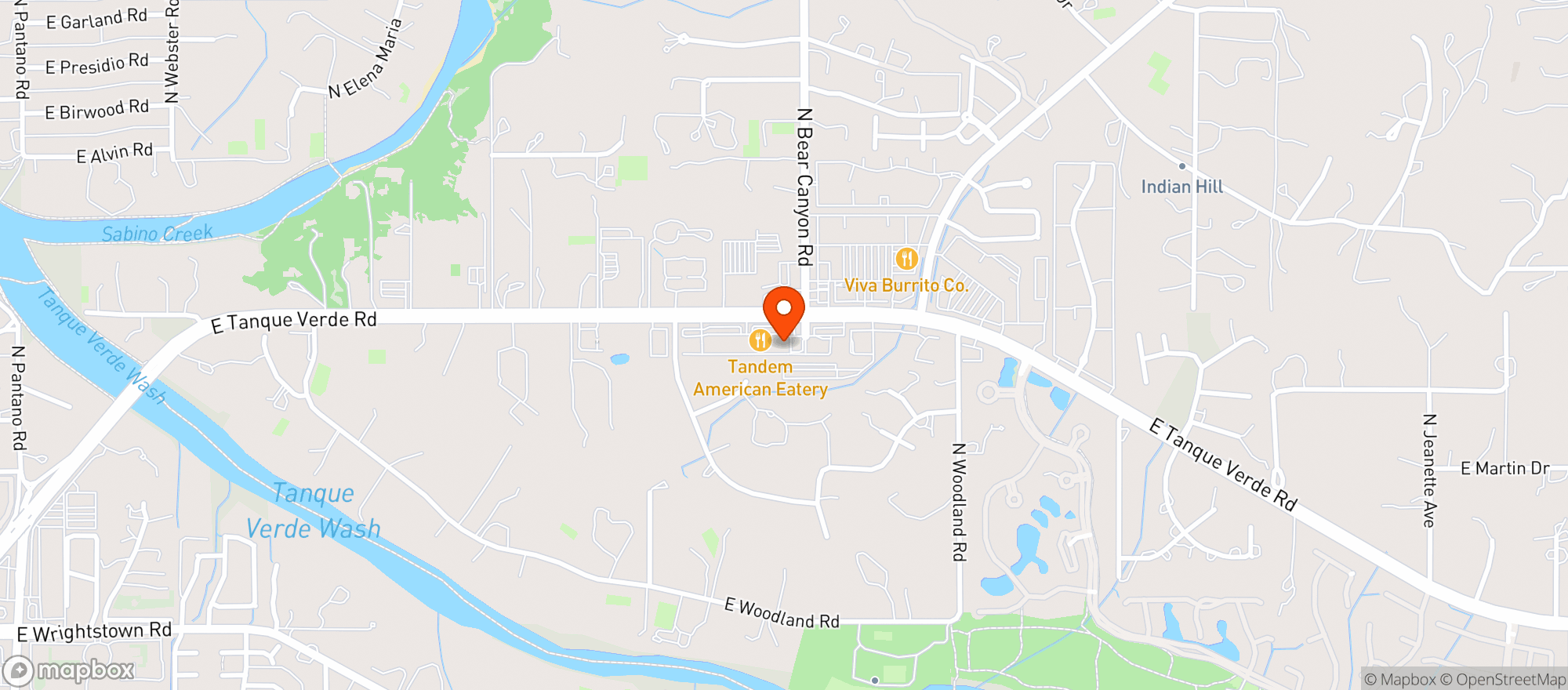 Map showing Street Tacos & Beer