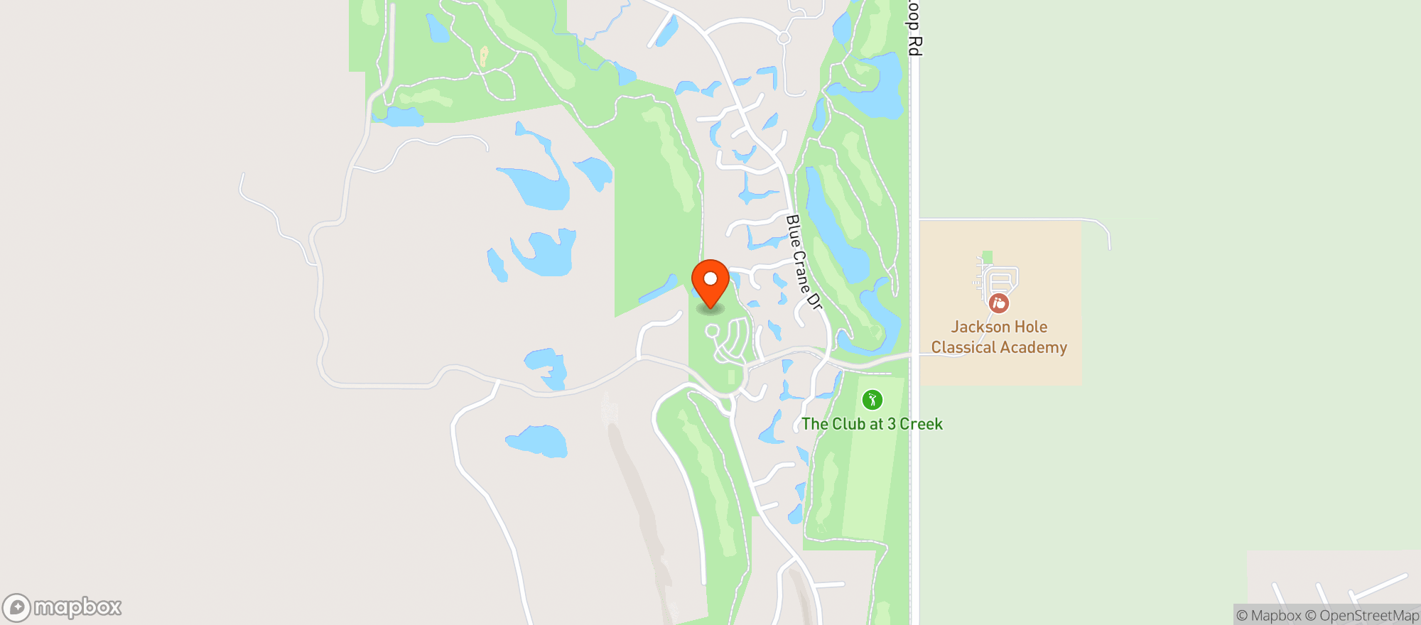 Map showing The Club At 3 Creek