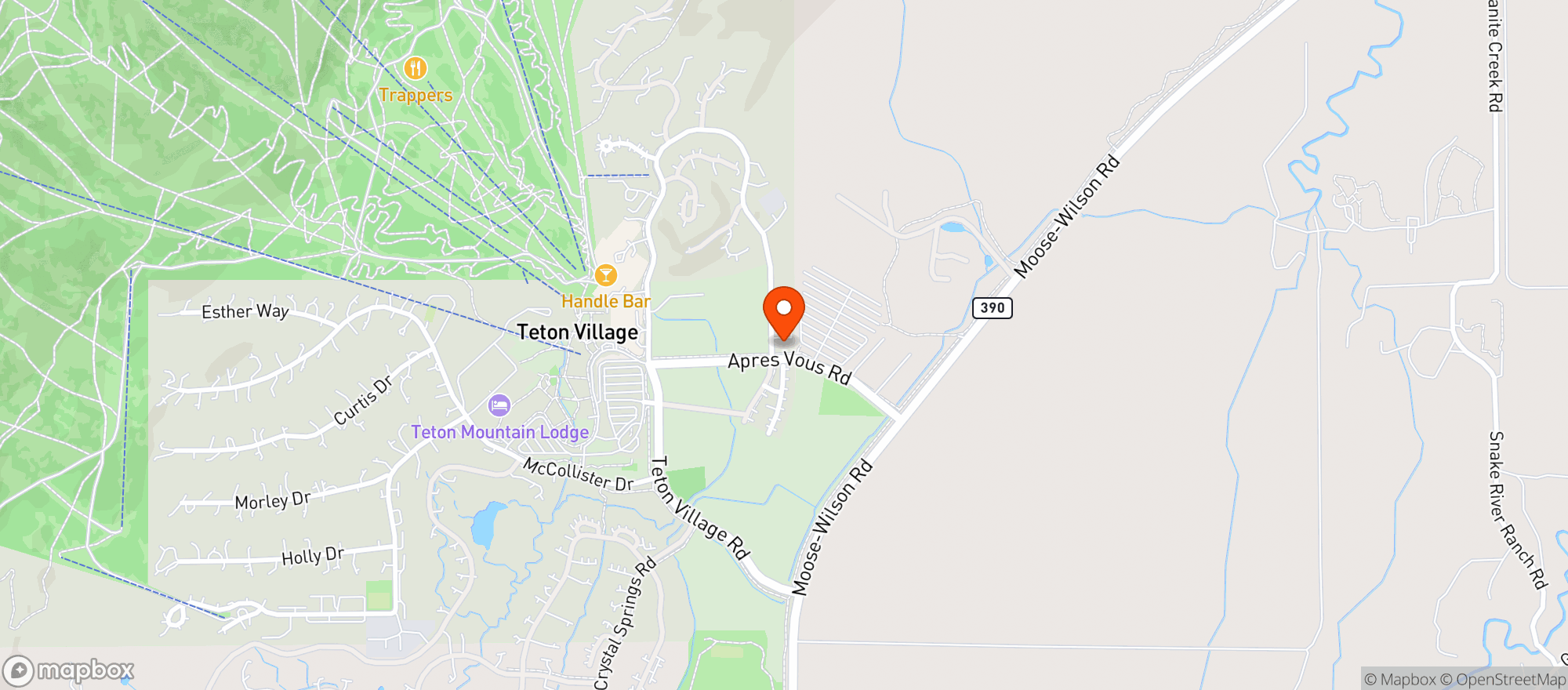 Map showing Teton Thai