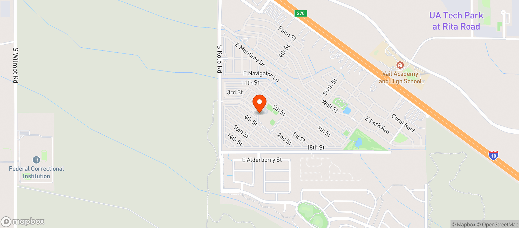 Map showing Fat Willys Family Sports Grill
