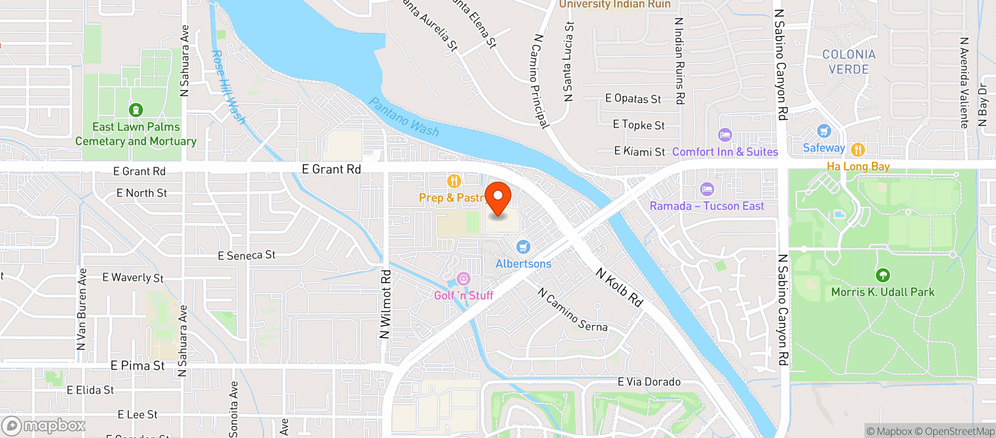 Map showing Target
