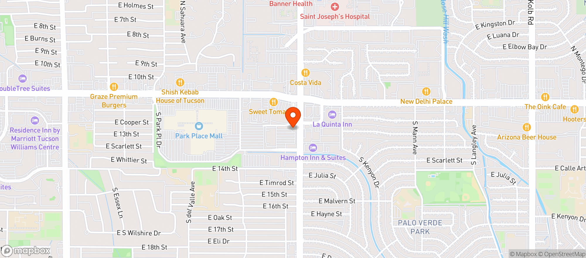 Map showing Texas Roadhouse