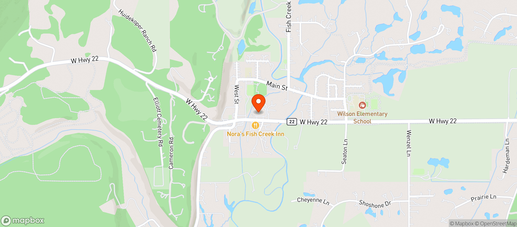 Map showing Hungry Jacks Gen Store