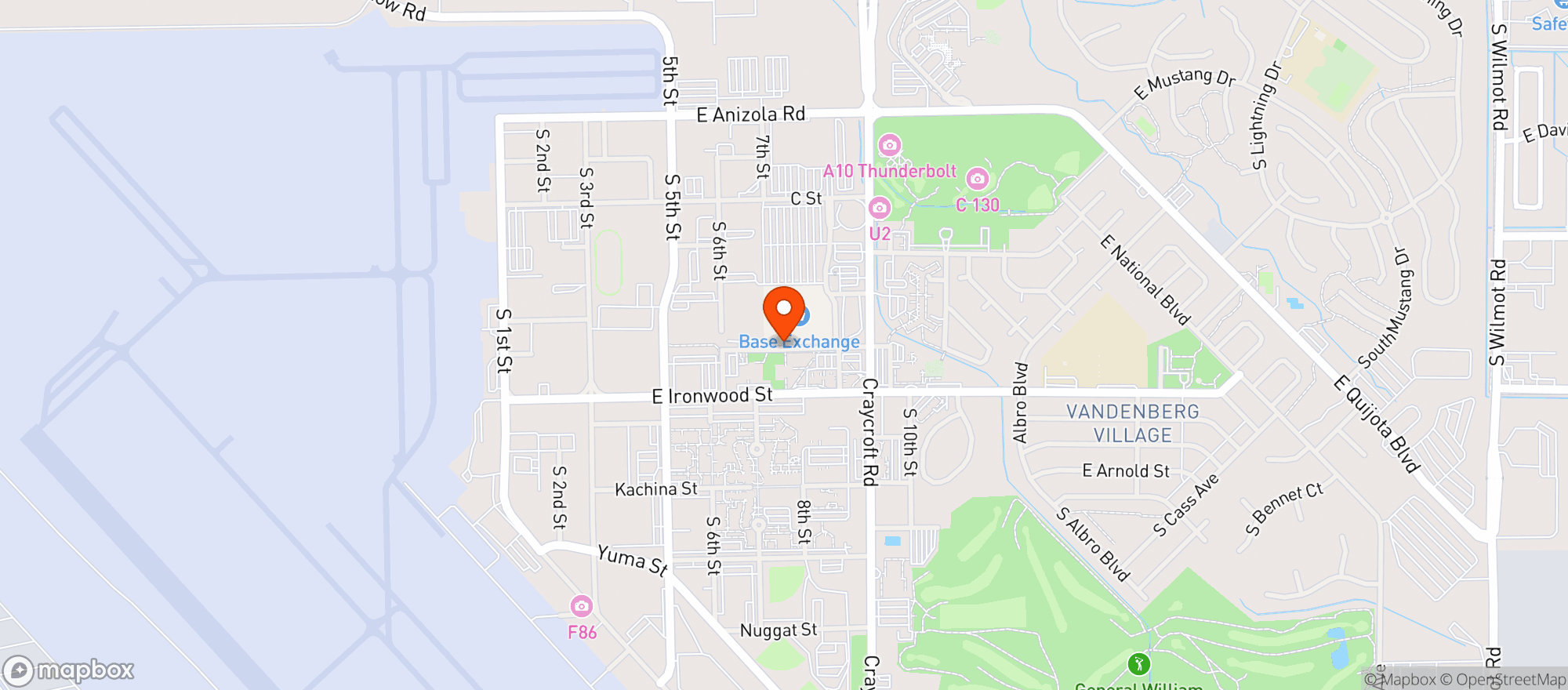 Map showing Gnc
