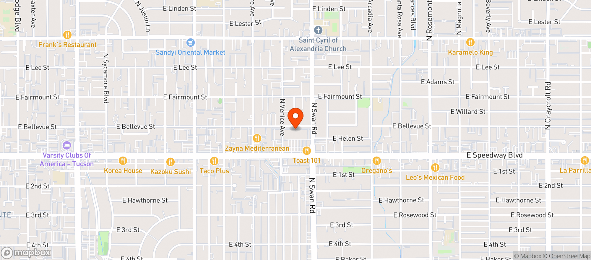 Map showing Sprouts Farmers Market