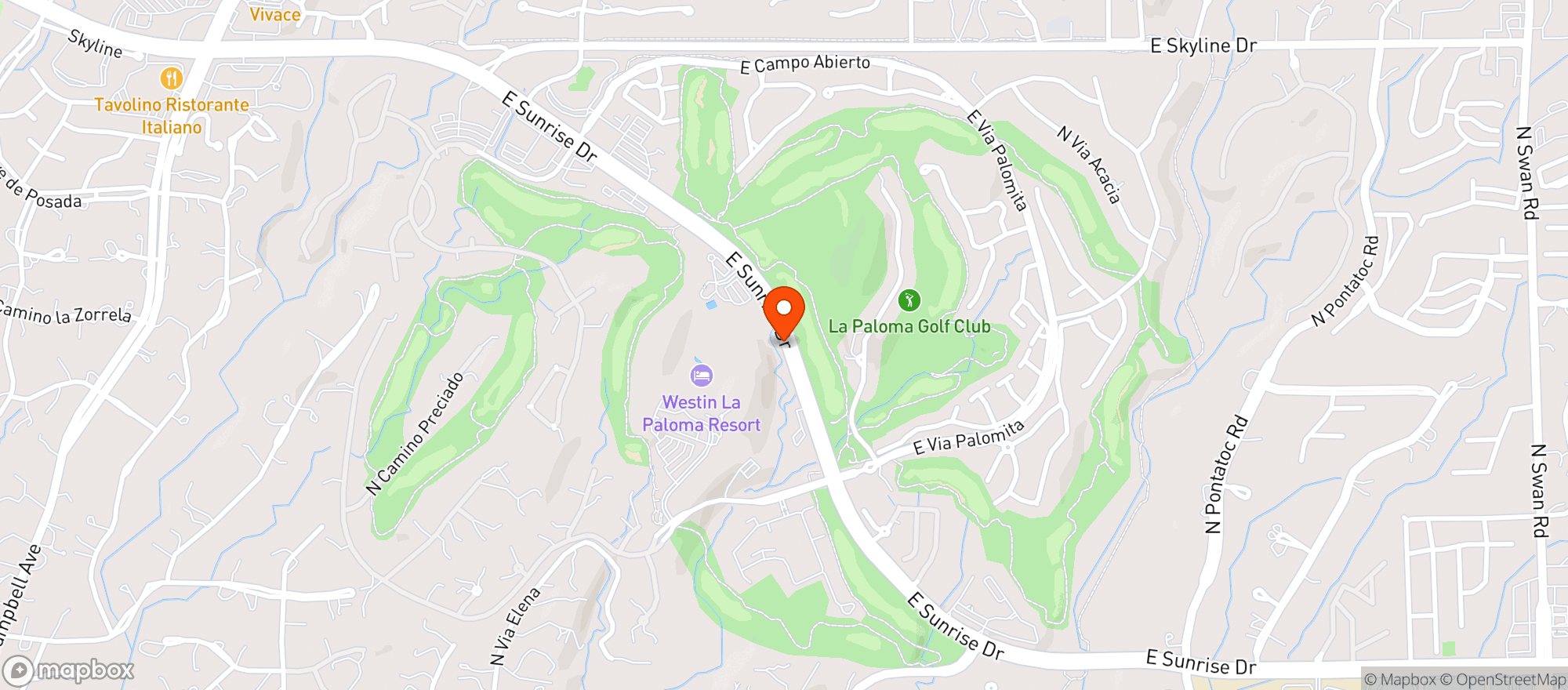 Map showing Contigo Latin Kitchen