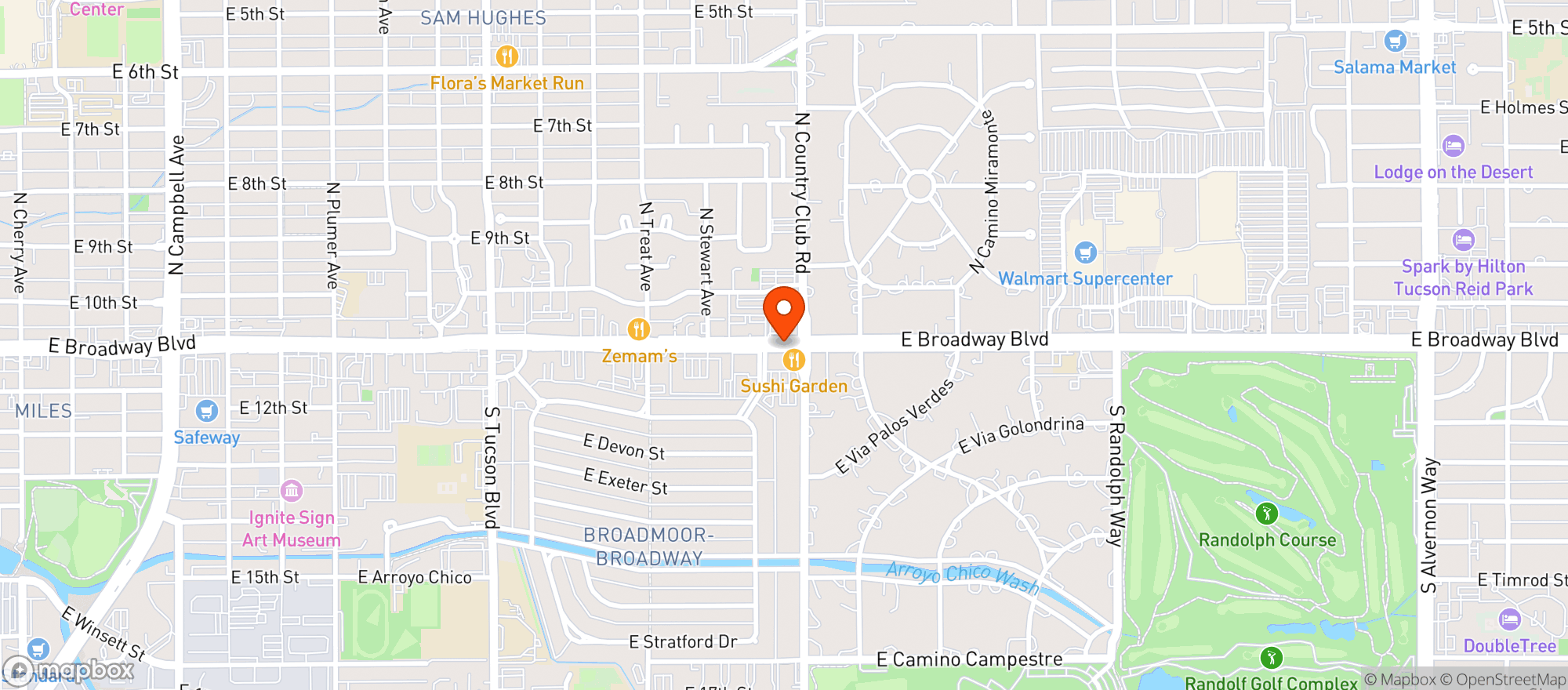 Map showing Natural Grocers by Vitamin Cottage - Natural Grocers by VC_Tucson (TB) - 00530115