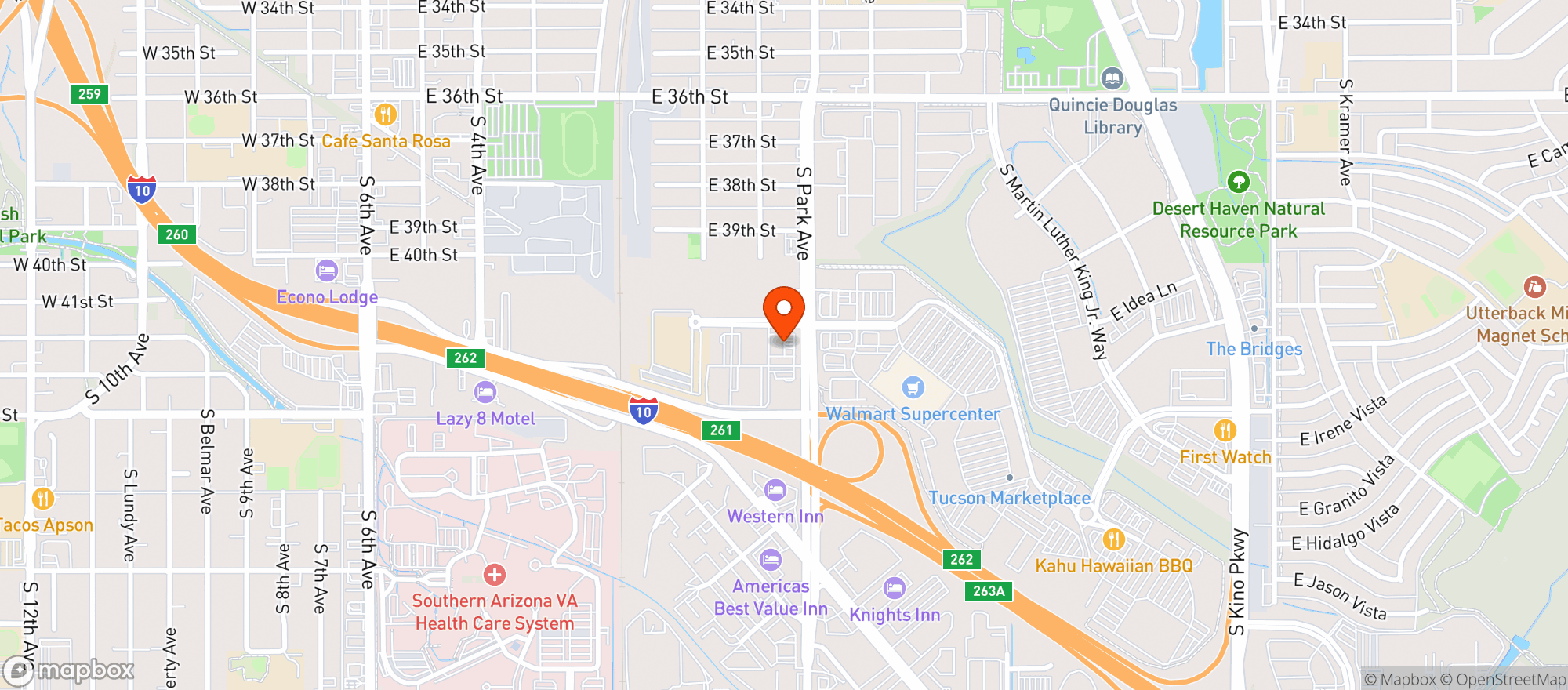Map showing Quiktrip #1480