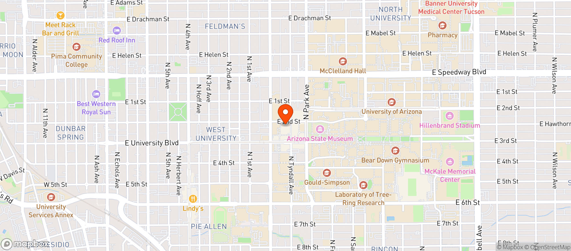 Map showing Marriott
