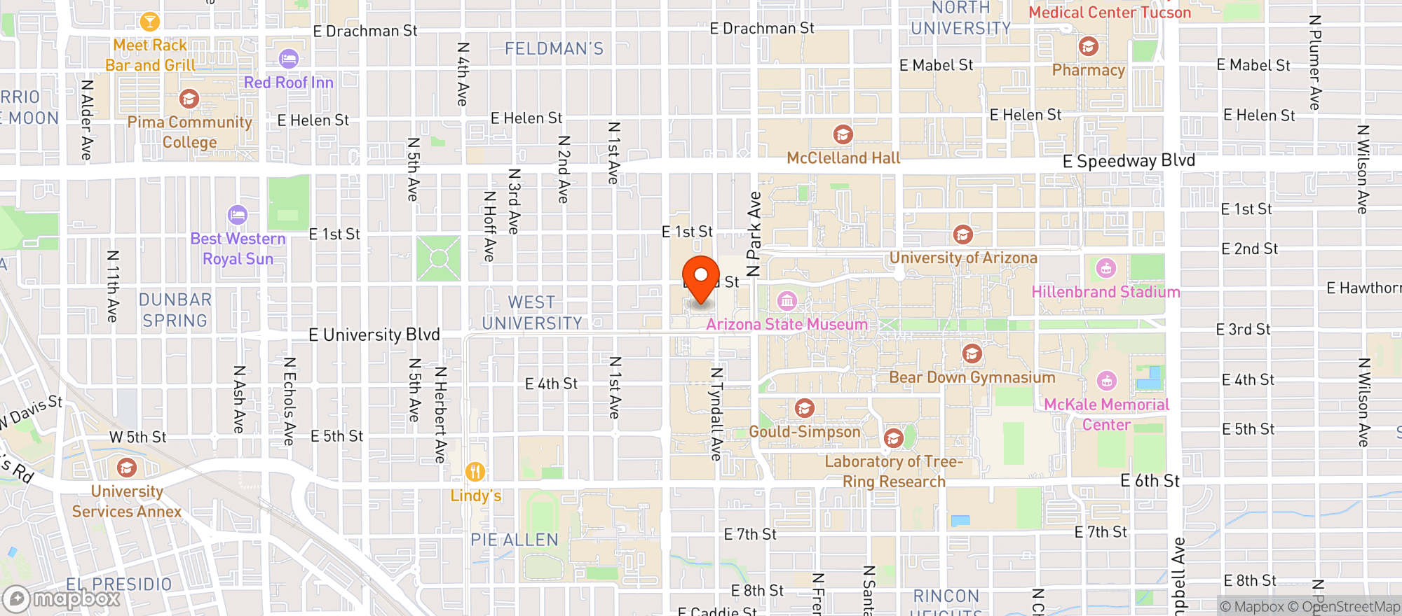 Map showing Gentle Bens Brewing Co