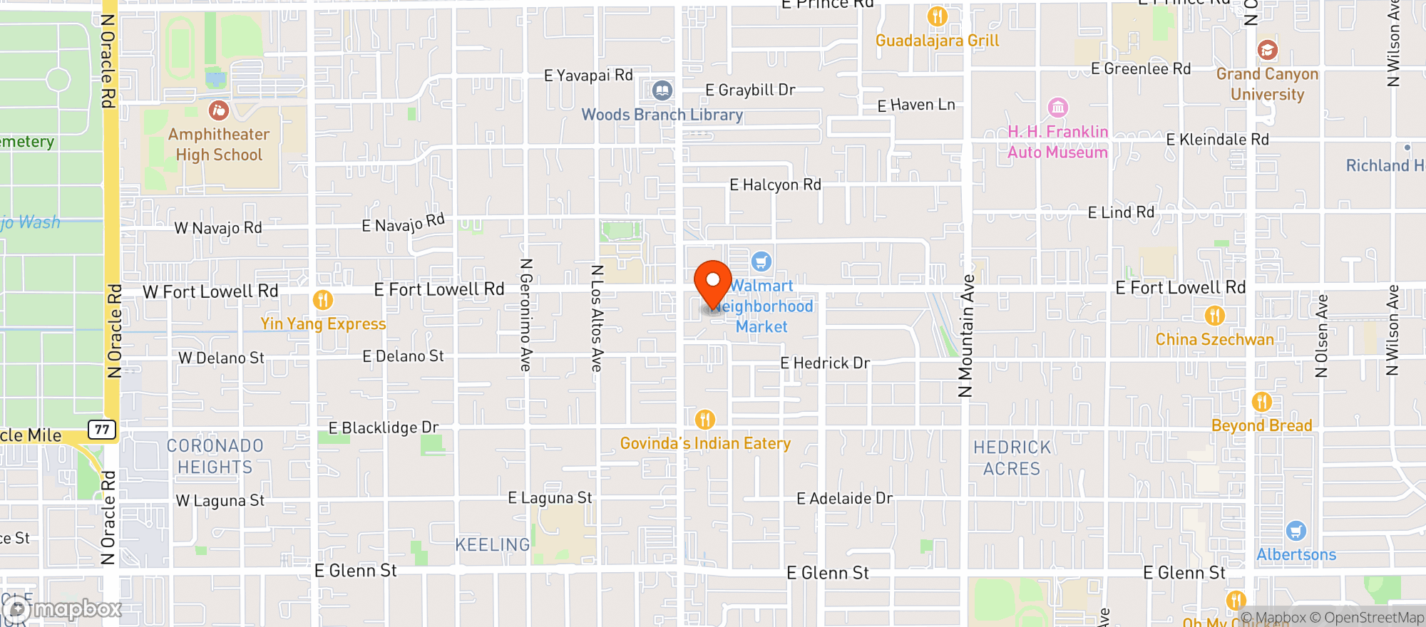 Map showing Louies Pub