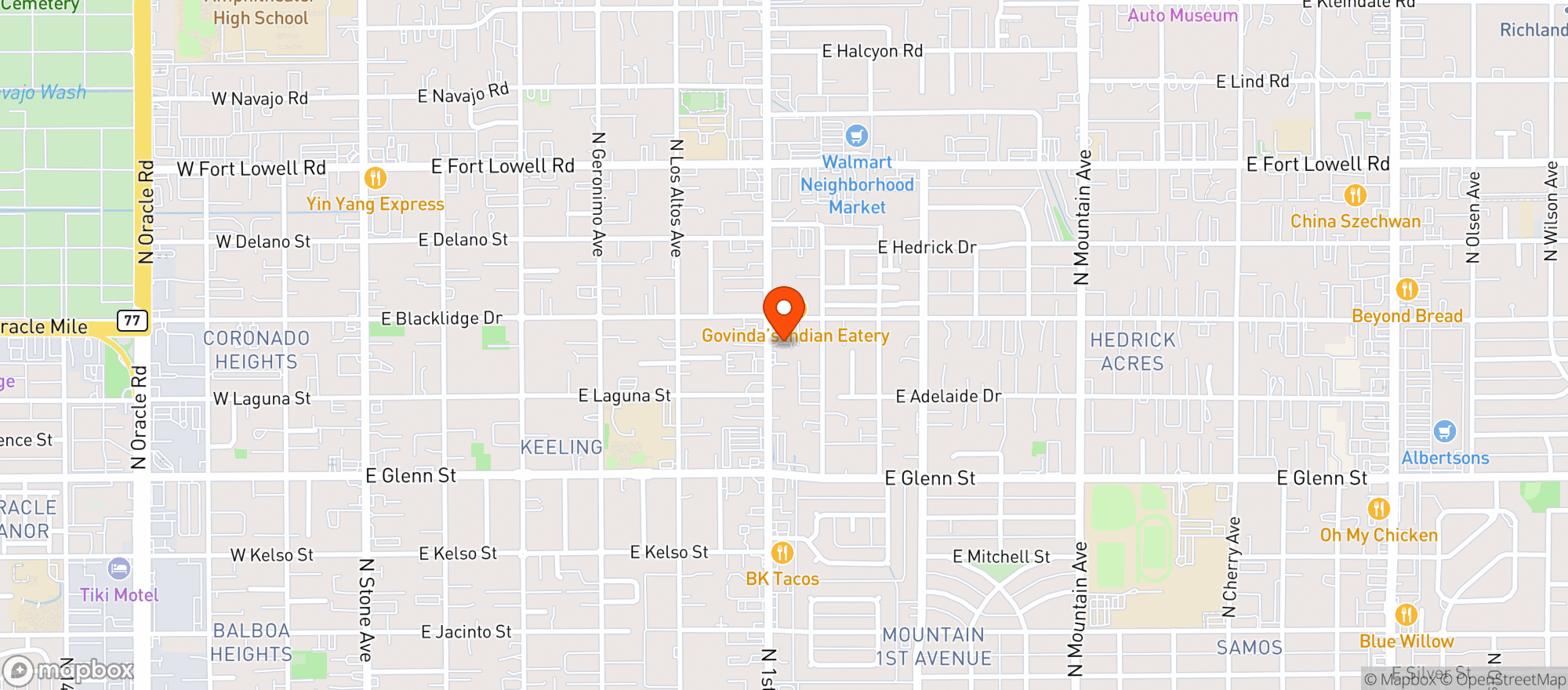Map showing Kintoki Sushi House & Bar