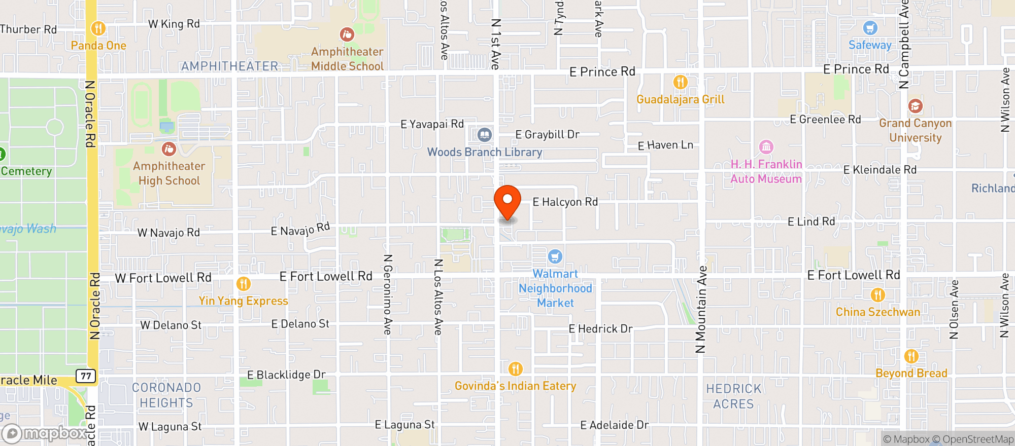 Map showing Nancys Boondocks