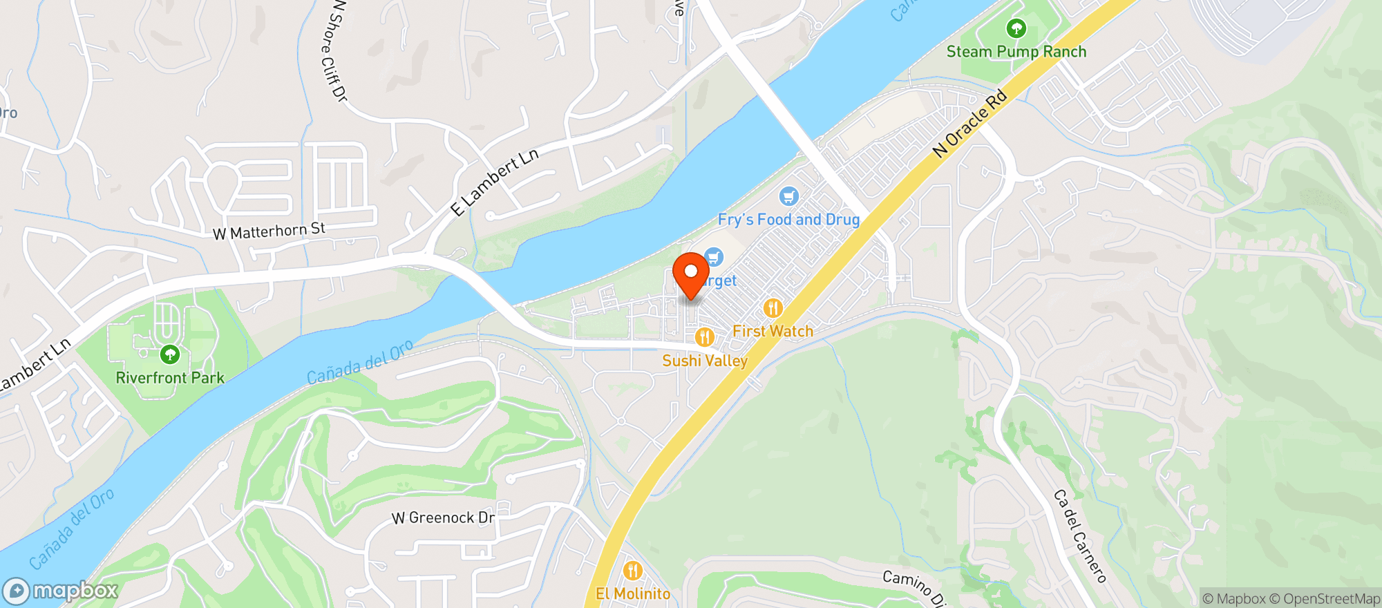 Map showing Gnc