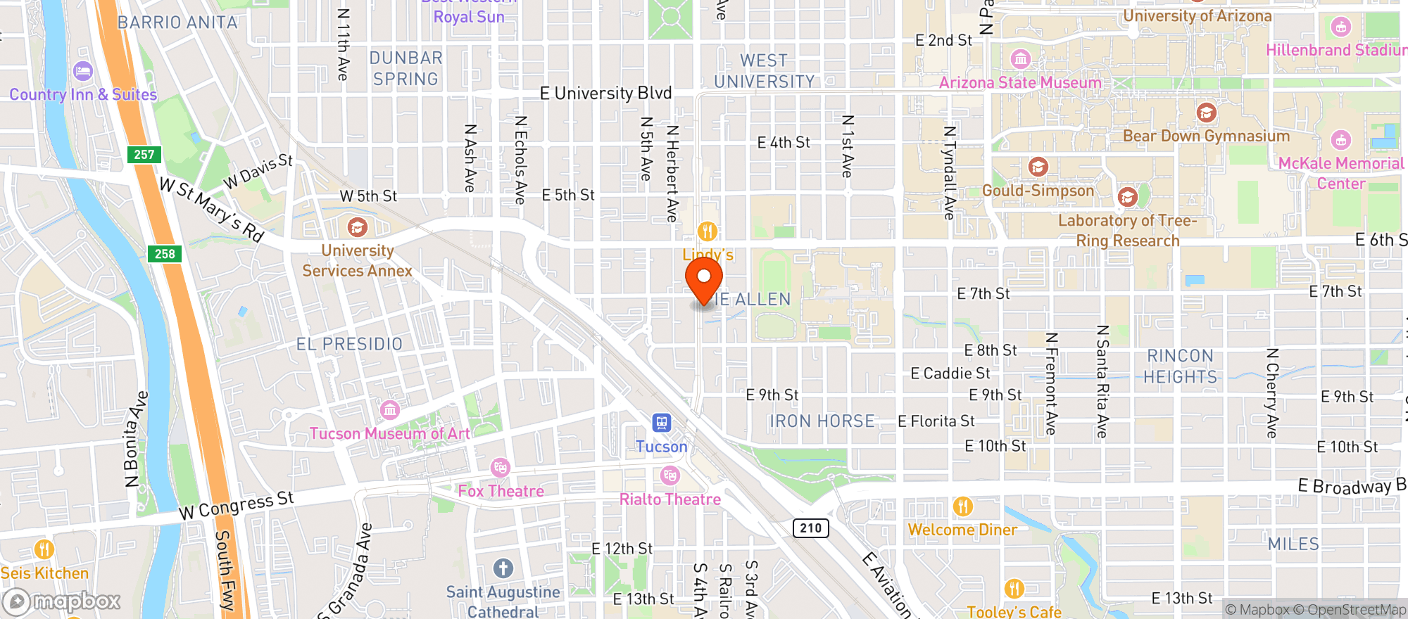 Map showing Black Iris Cafe