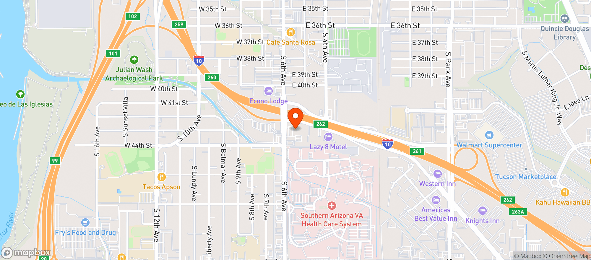 Map showing Circle K